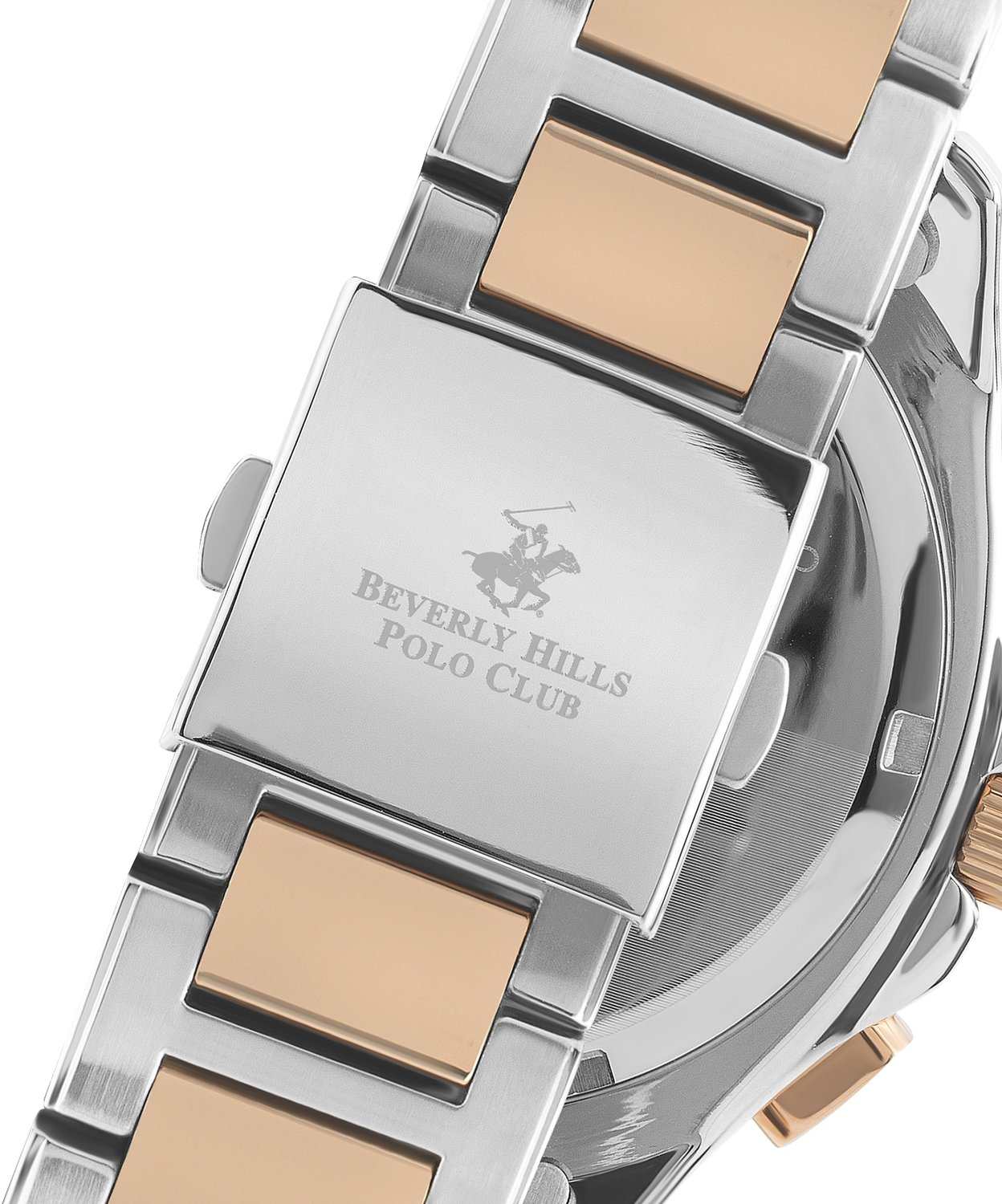 BEVERLY HILLS POLO CLUB  Мужские часы, кварцевый механизм, сталь с покрытием, 42 мм