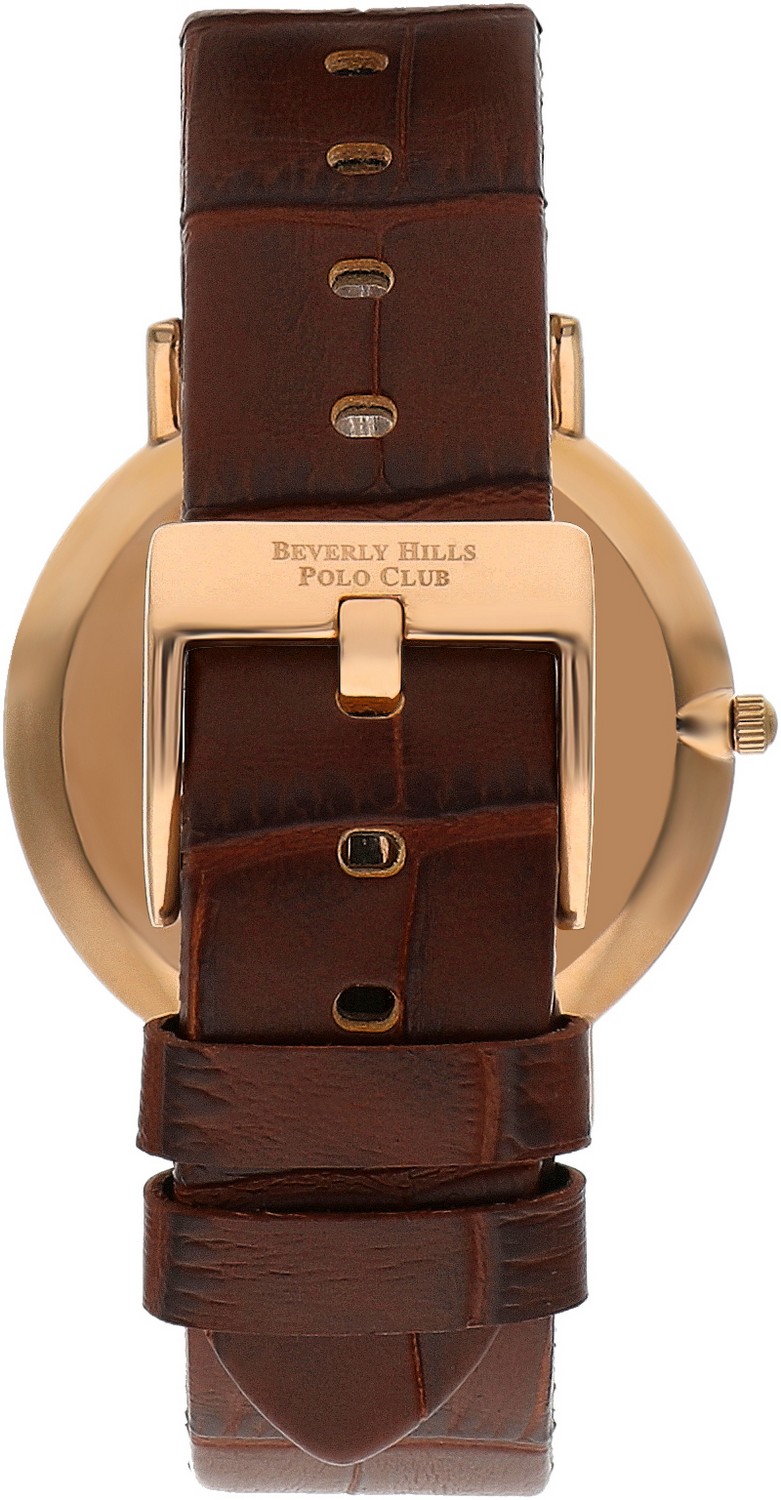 BEVERLY HILLS POLO CLUB  Мужские часы, кварцевый механизм, сталь с покрытием, 41 мм