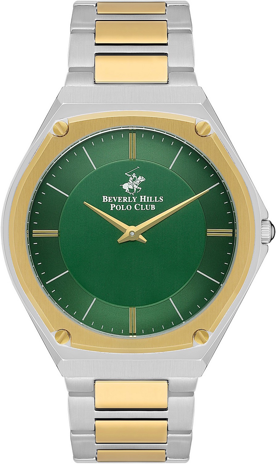BEVERLY HILLS POLO CLUB  Мужские часы, кварцевый механизм, сталь с покрытием, 43 мм