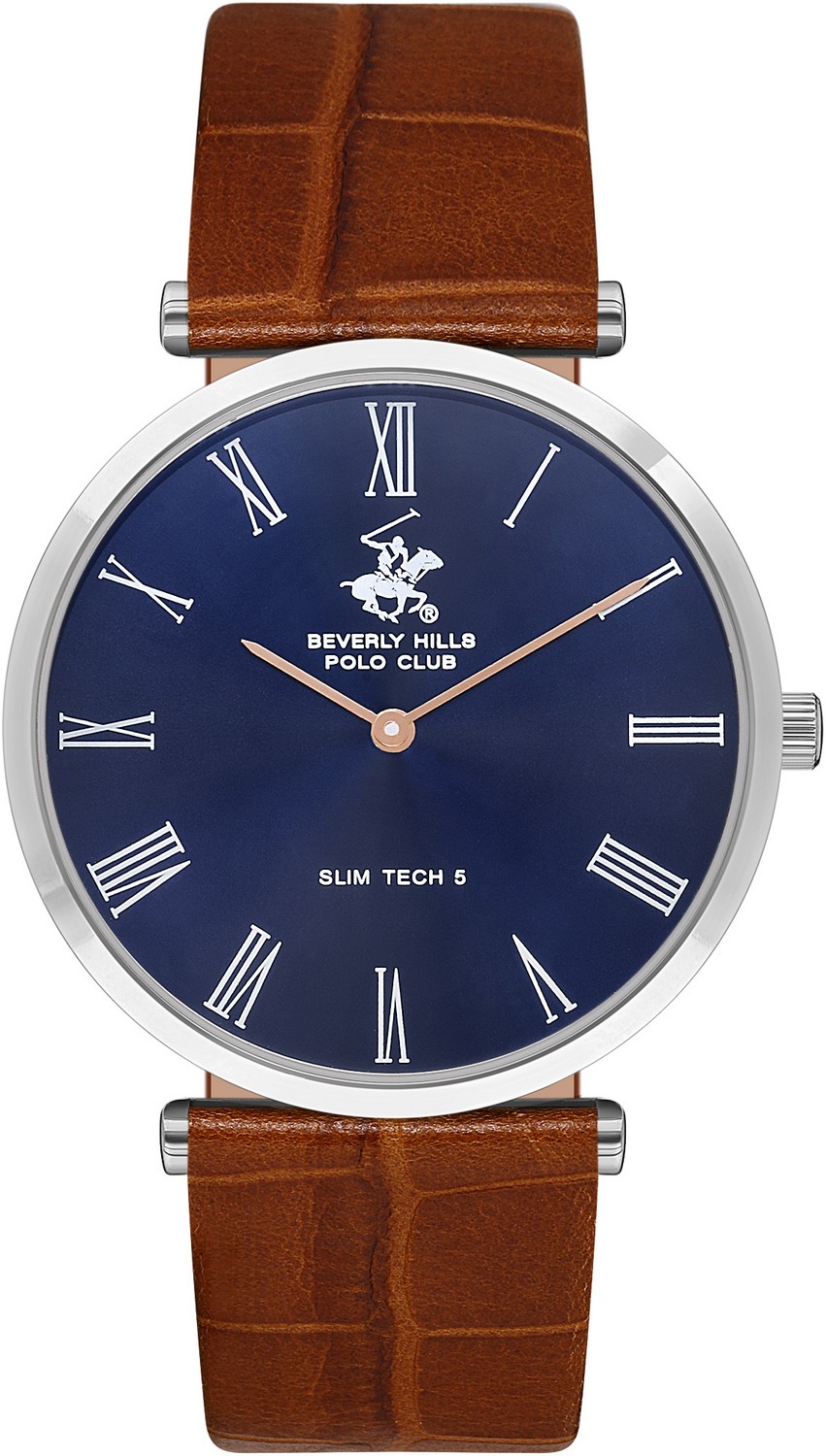 BEVERLY HILLS POLO CLUB  Мужские часы, кварцевый механизм, сталь, 39 мм
