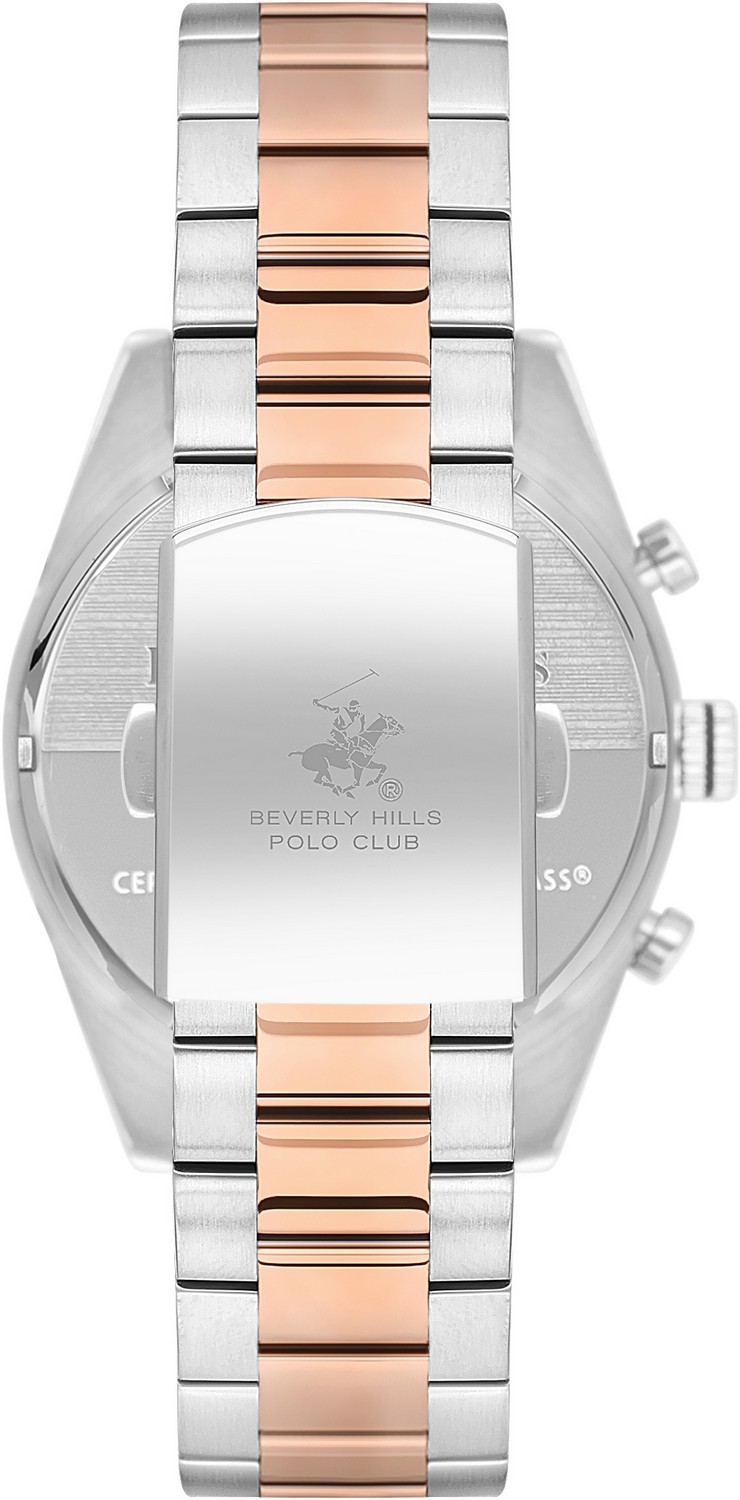 BEVERLY HILLS POLO CLUB  Мужские часы, кварцевый механизм, сталь, 42 мм