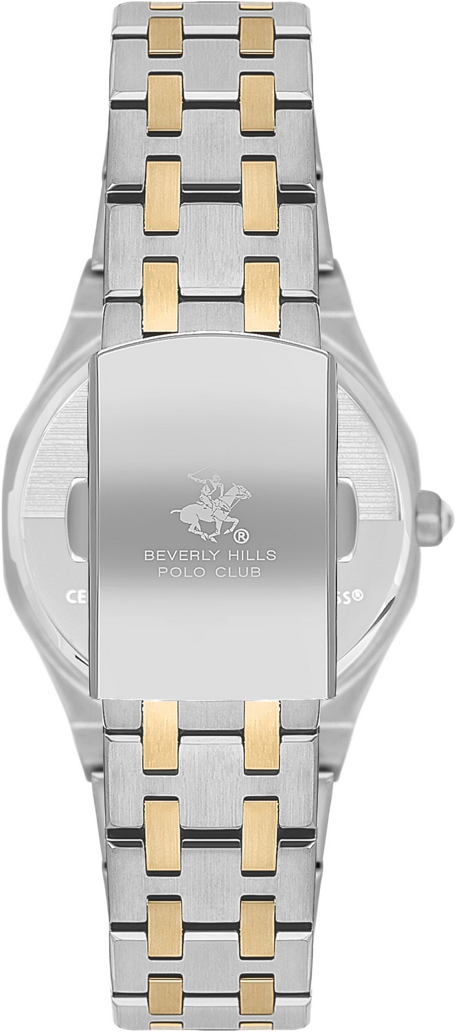 BEVERLY HILLS POLO CLUB  Женские часы, кварцевый механизм, сталь с покрытием, 34 мм