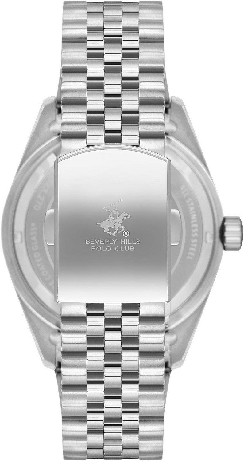 BEVERLY HILLS POLO CLUB  Мужские часы, автоматический механизм, сталь, 43 мм
