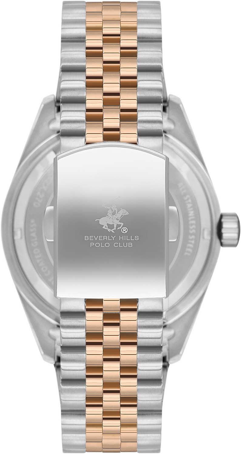 BEVERLY HILLS POLO CLUB  Мужские часы, автоматический механизм, сталь, 43 мм