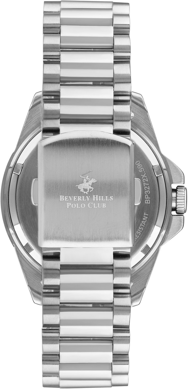 BEVERLY HILLS POLO CLUB  Мужские часы, автоматический механизм, сталь, 43 мм