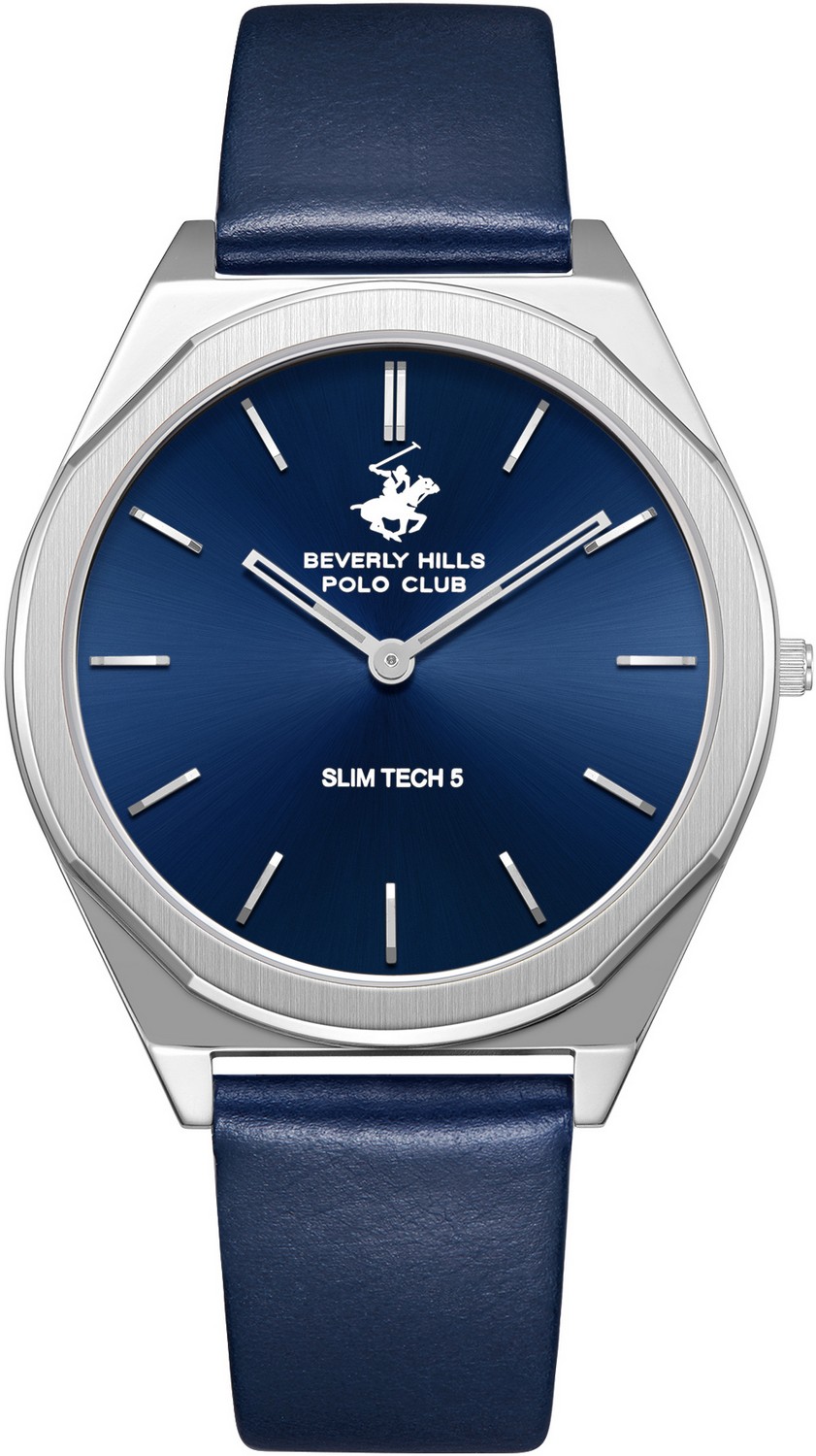 BEVERLY HILLS POLO CLUB  Мужские часы, кварцевый механизм, сталь, 39 мм