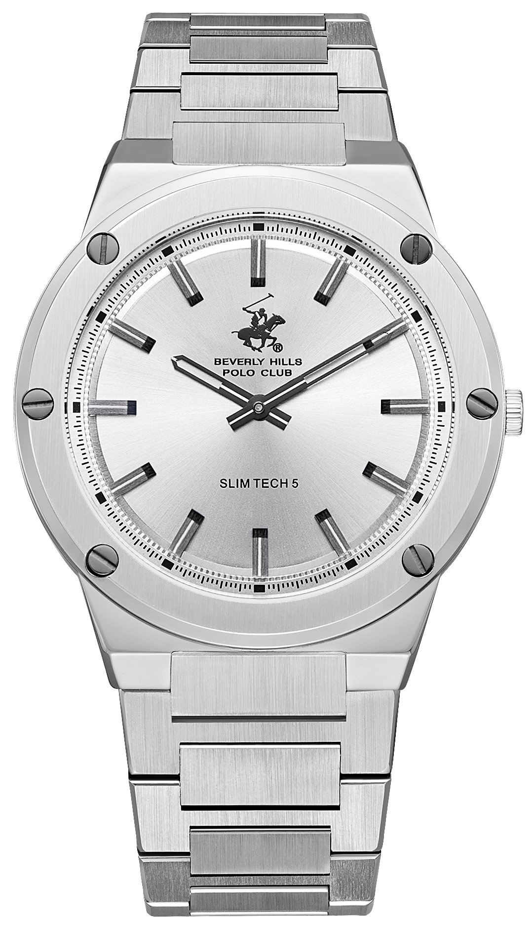 BEVERLY HILLS POLO CLUB  Мужские часы, кварцевый механизм, сталь, 41 мм