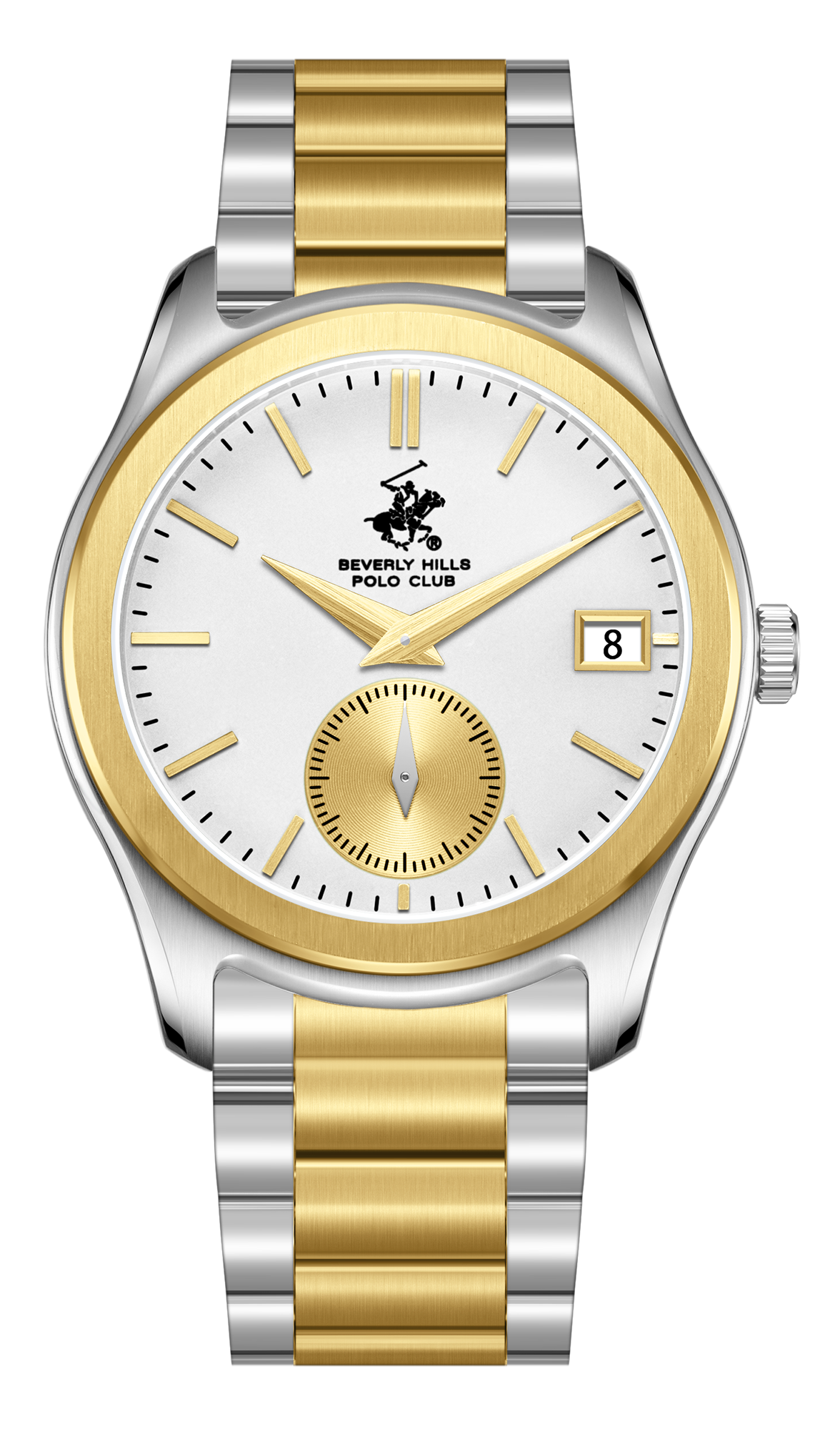 BEVERLY HILLS POLO CLUB  Мужские часы, кварцевый механизм, сталь с покрытием, 42 мм