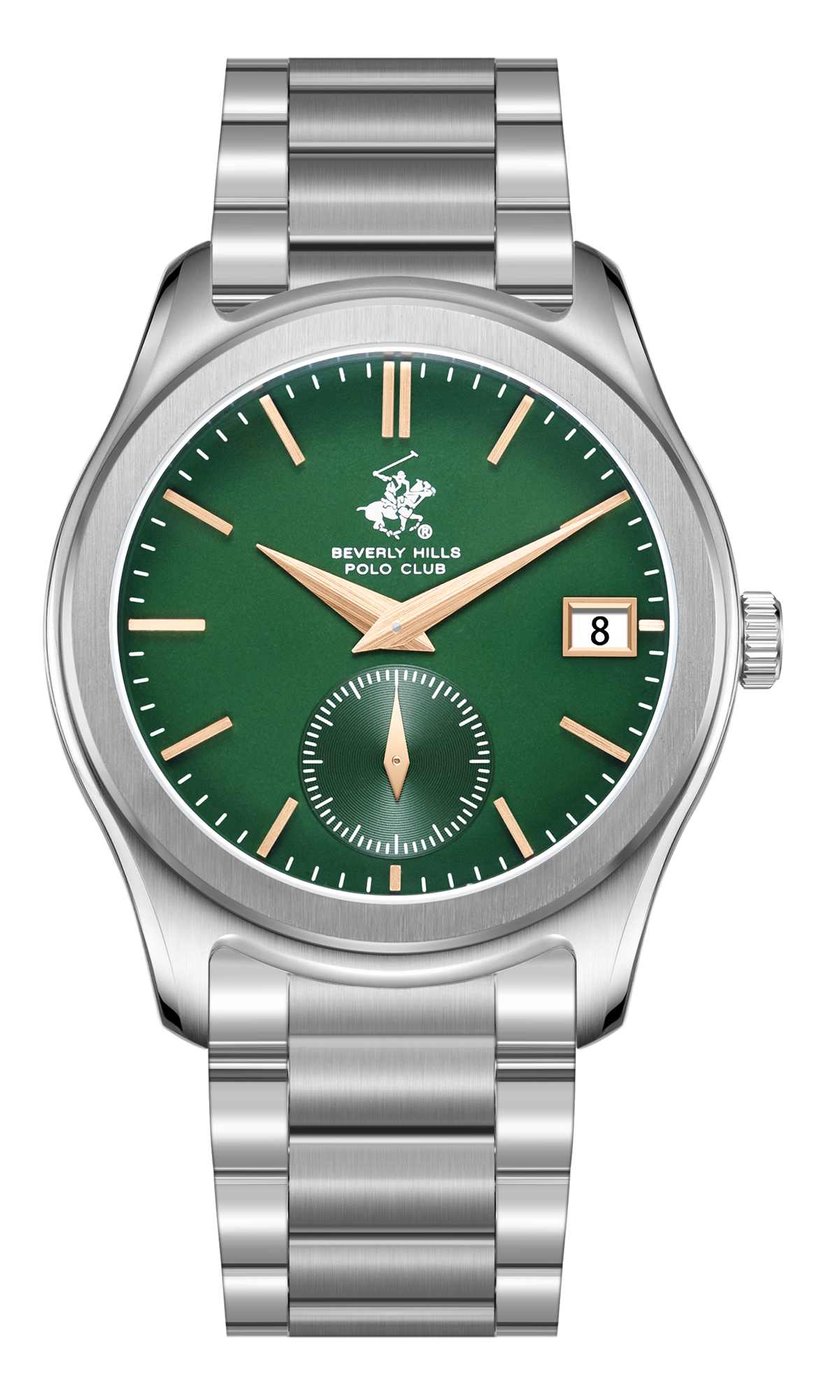 BEVERLY HILLS POLO CLUB  Мужские часы, кварцевый механизм, сталь, 42 мм