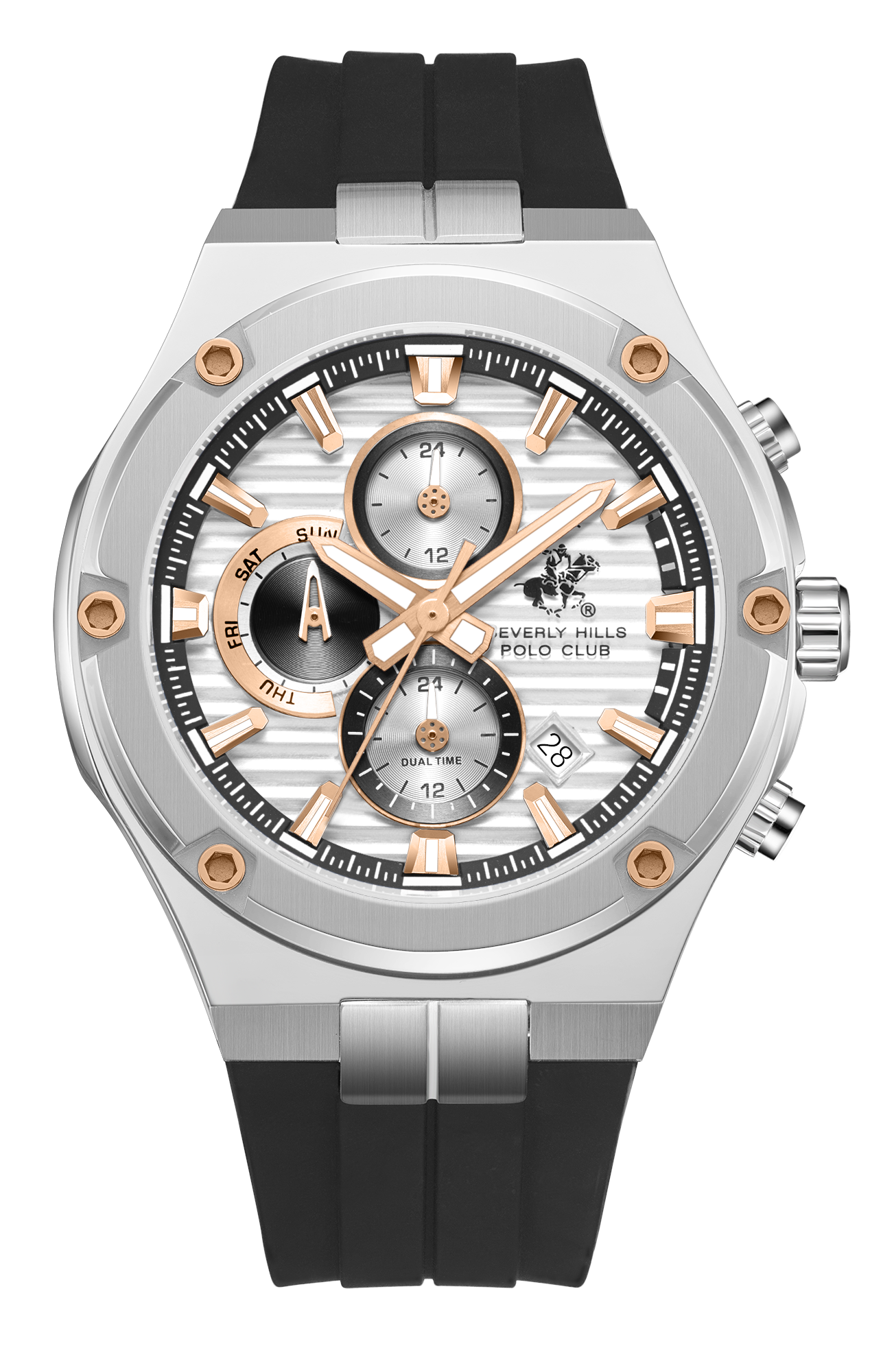 BEVERLY HILLS POLO CLUB   часы, кварцевый механизм, 46,5 мм