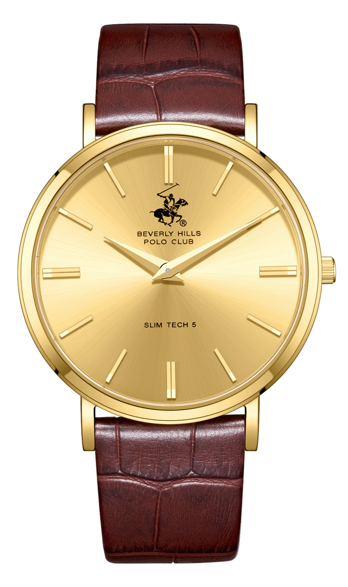 BEVERLY HILLS POLO CLUB   часы, кварцевый механизм, сталь с покрытием, 39,5 мм