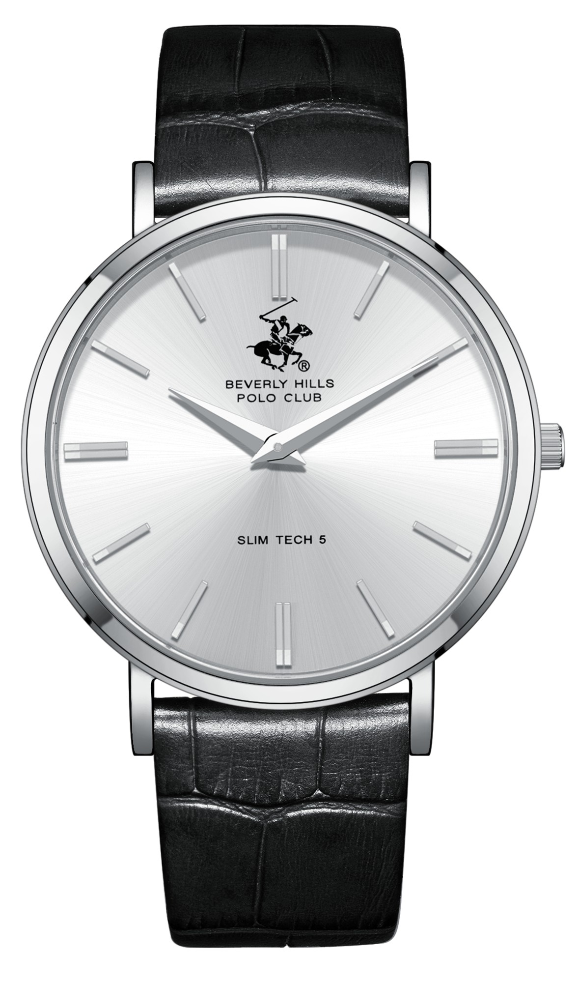BEVERLY HILLS POLO CLUB   часы, кварцевый механизм, сталь, 39,5 мм
