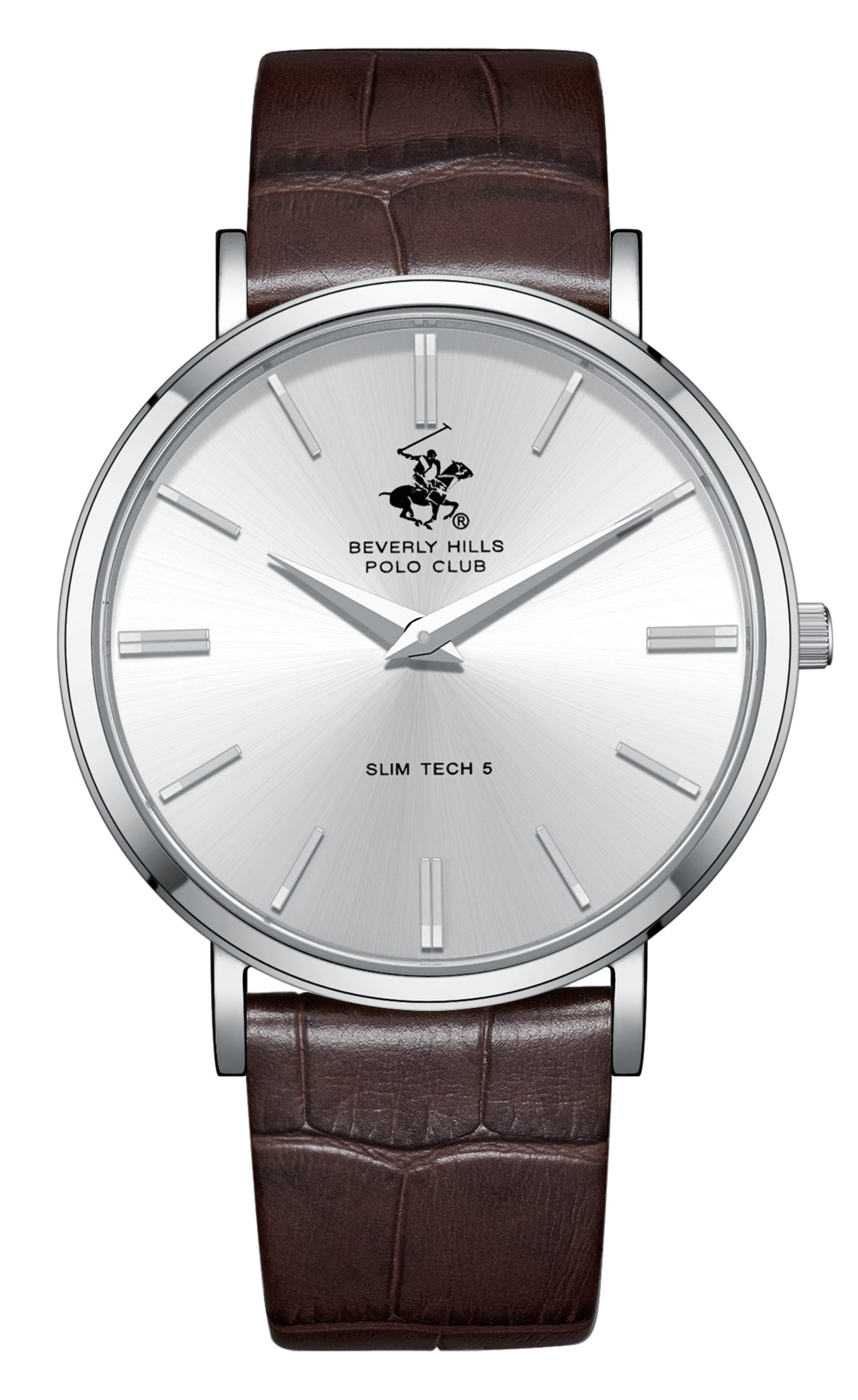 BEVERLY HILLS POLO CLUB   часы, кварцевый механизм, сталь, 39,5 мм