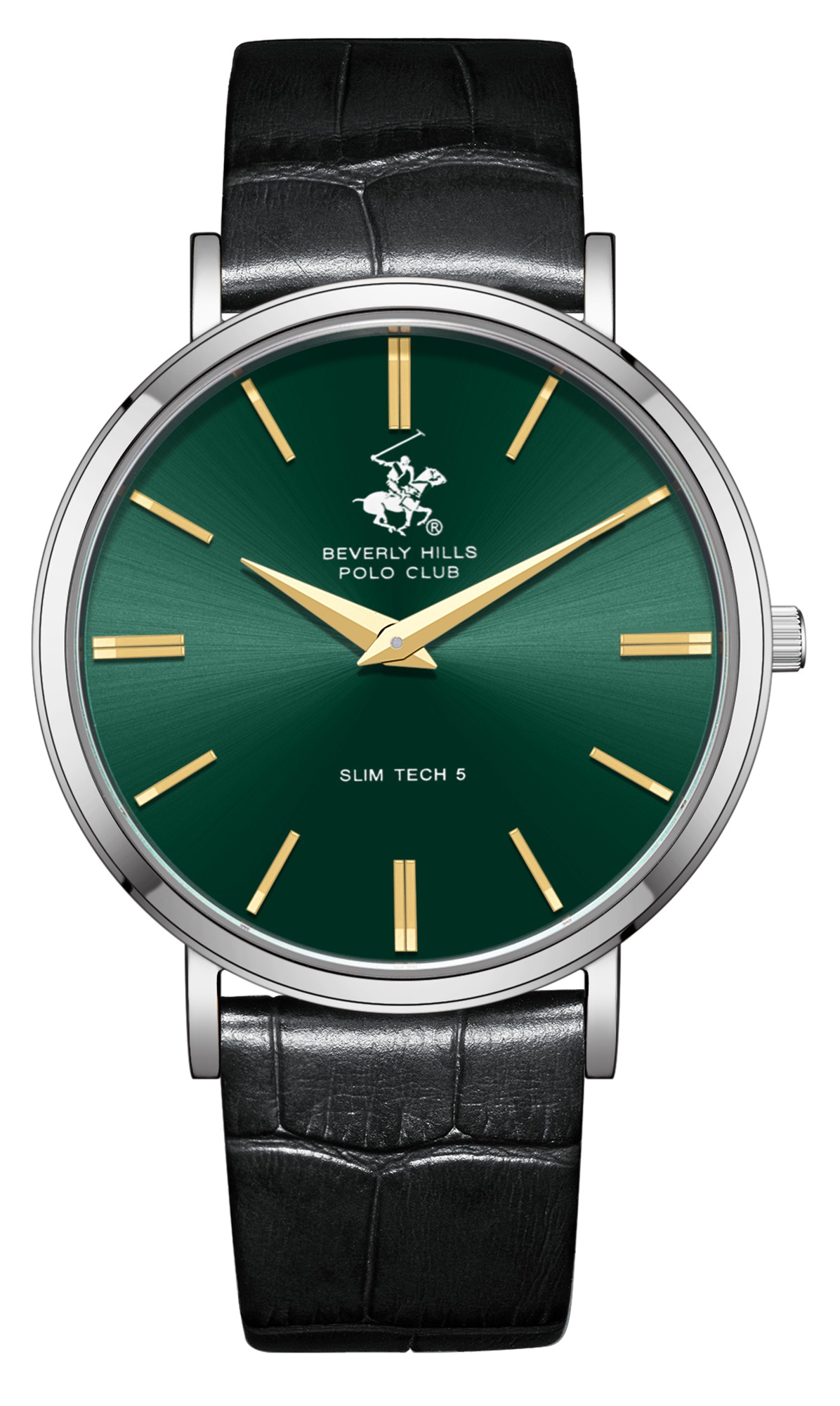 BEVERLY HILLS POLO CLUB   часы, кварцевый механизм, сталь, 39,5 мм