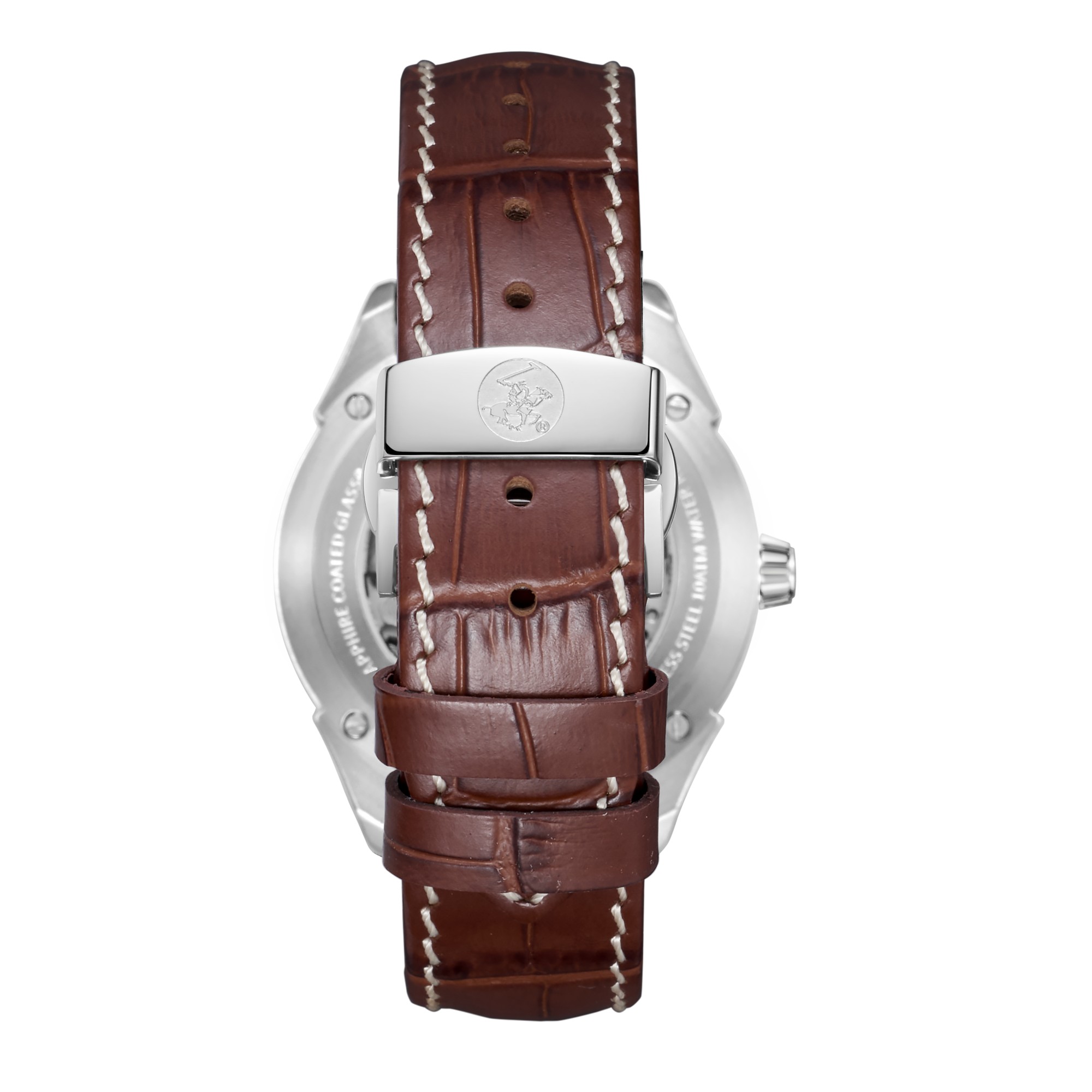 BEVERLY HILLS POLO CLUB   часы, автоматический механизм, сталь, 40 мм