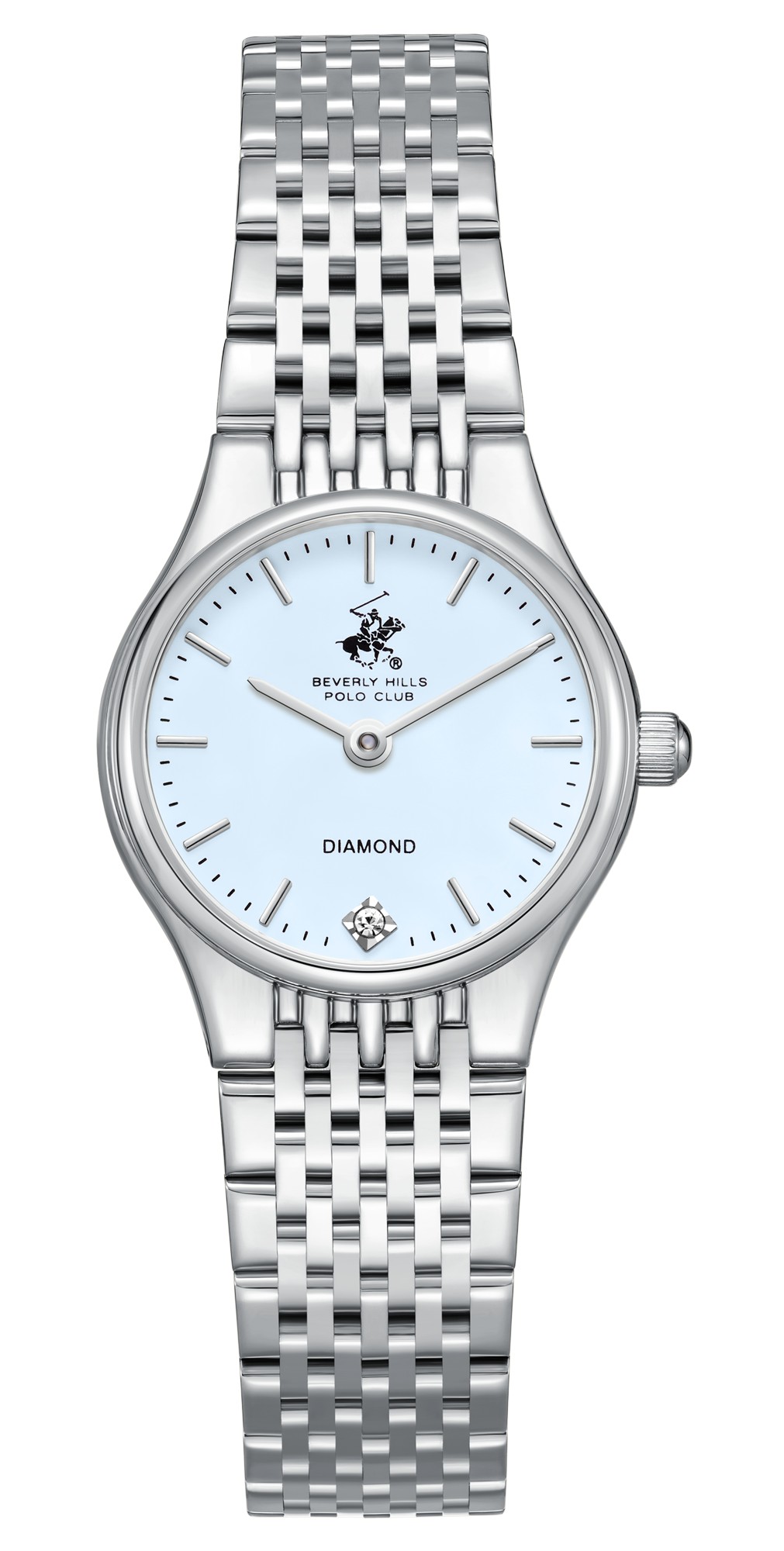 BEVERLY HILLS POLO CLUB   часы, кварцевый механизм, сталь, 25 мм