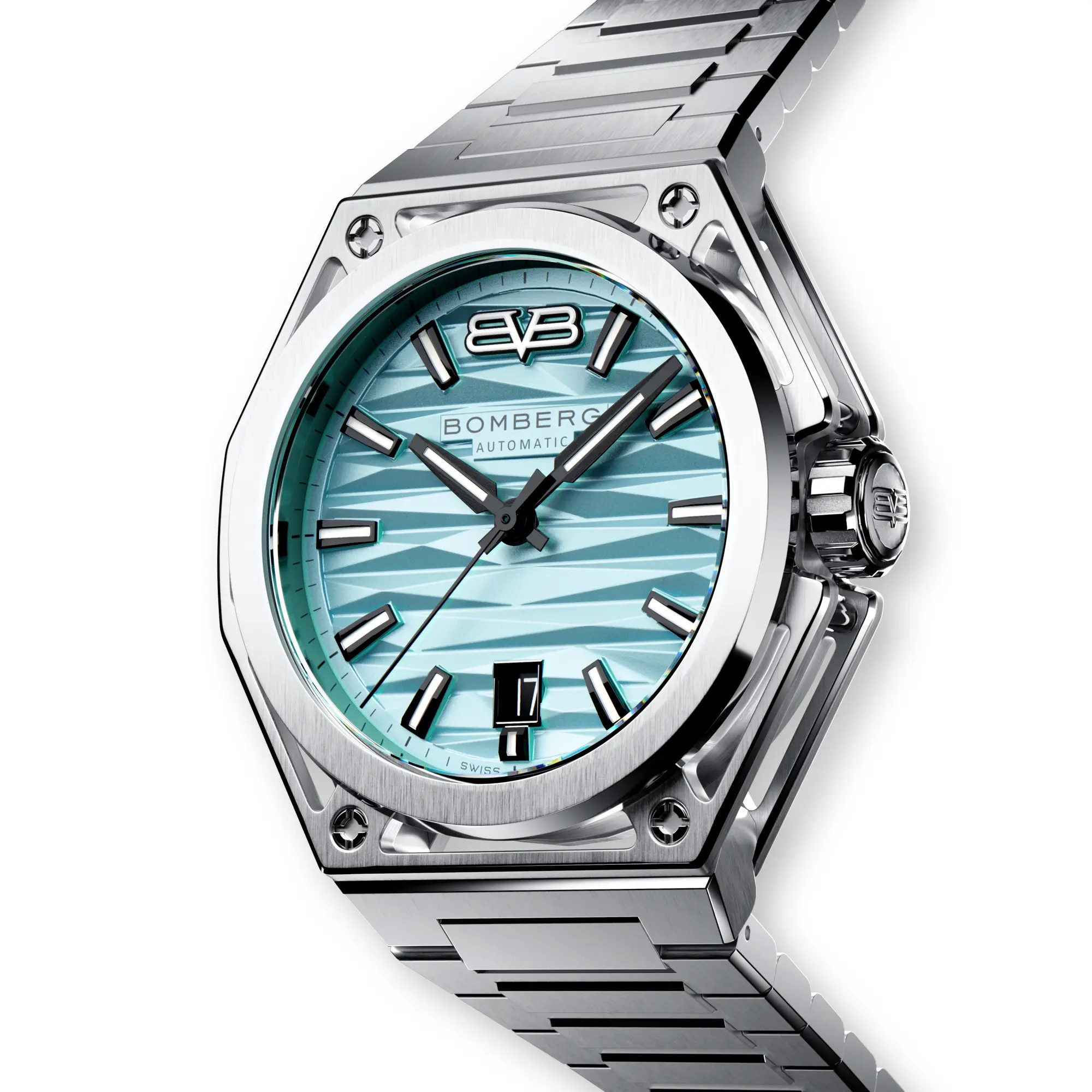 Bomberg  Мужские швейцарские часы, автоматический механизм, сталь, 42мм