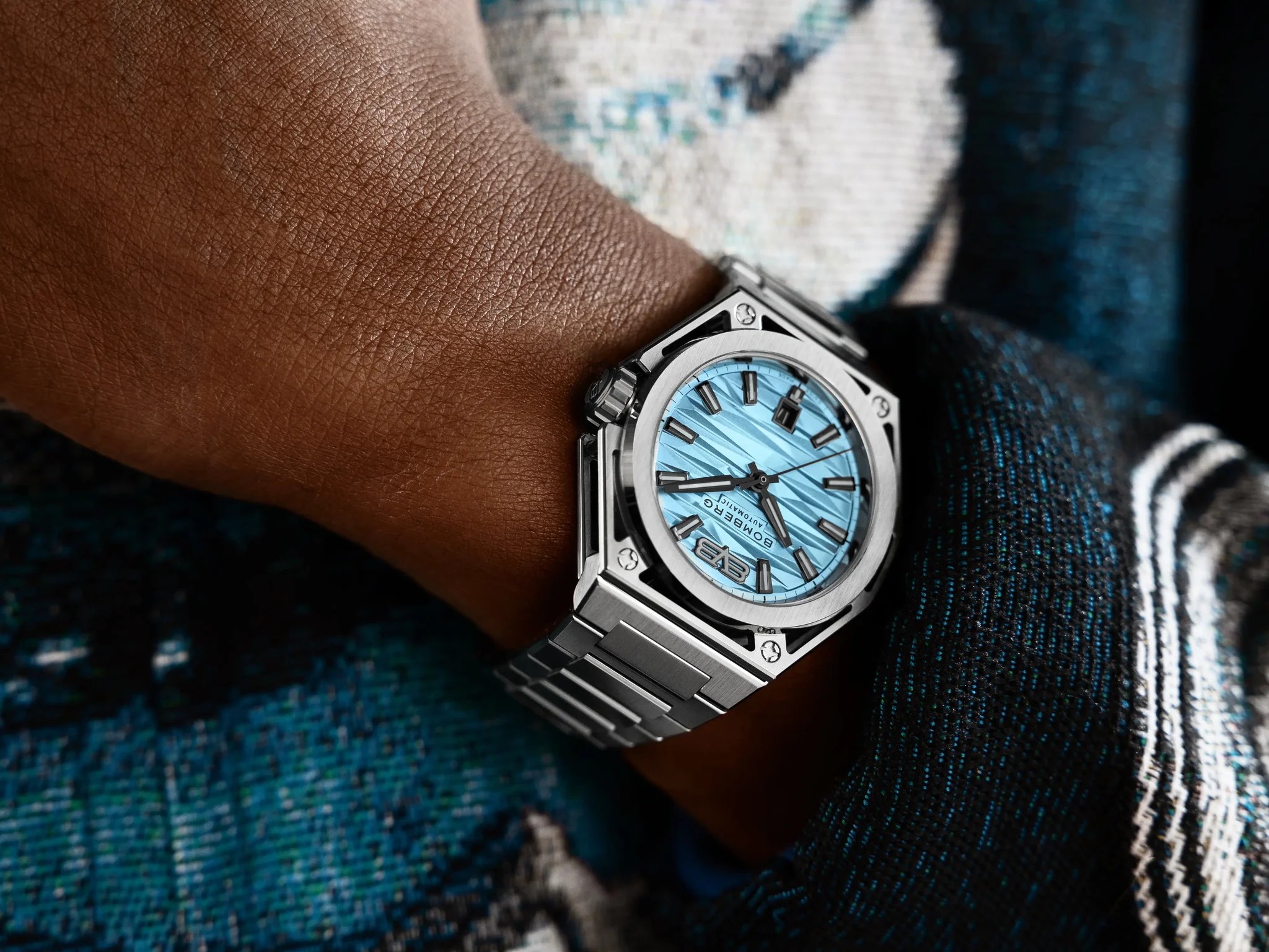 Bomberg  Мужские швейцарские часы, автоматический механизм, сталь, 42мм