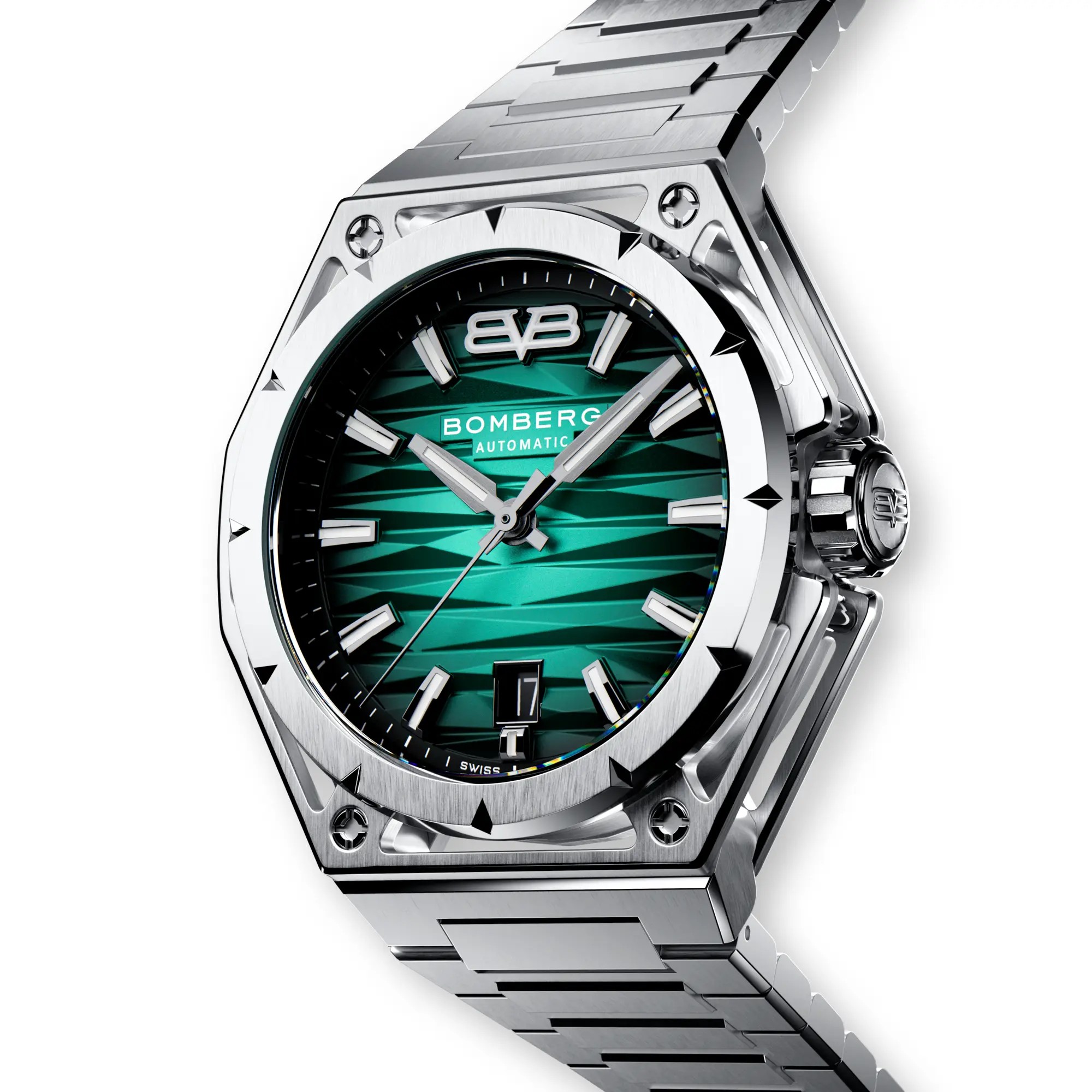Bomberg  Мужские швейцарские часы, автоматический механизм, сталь, 42мм
