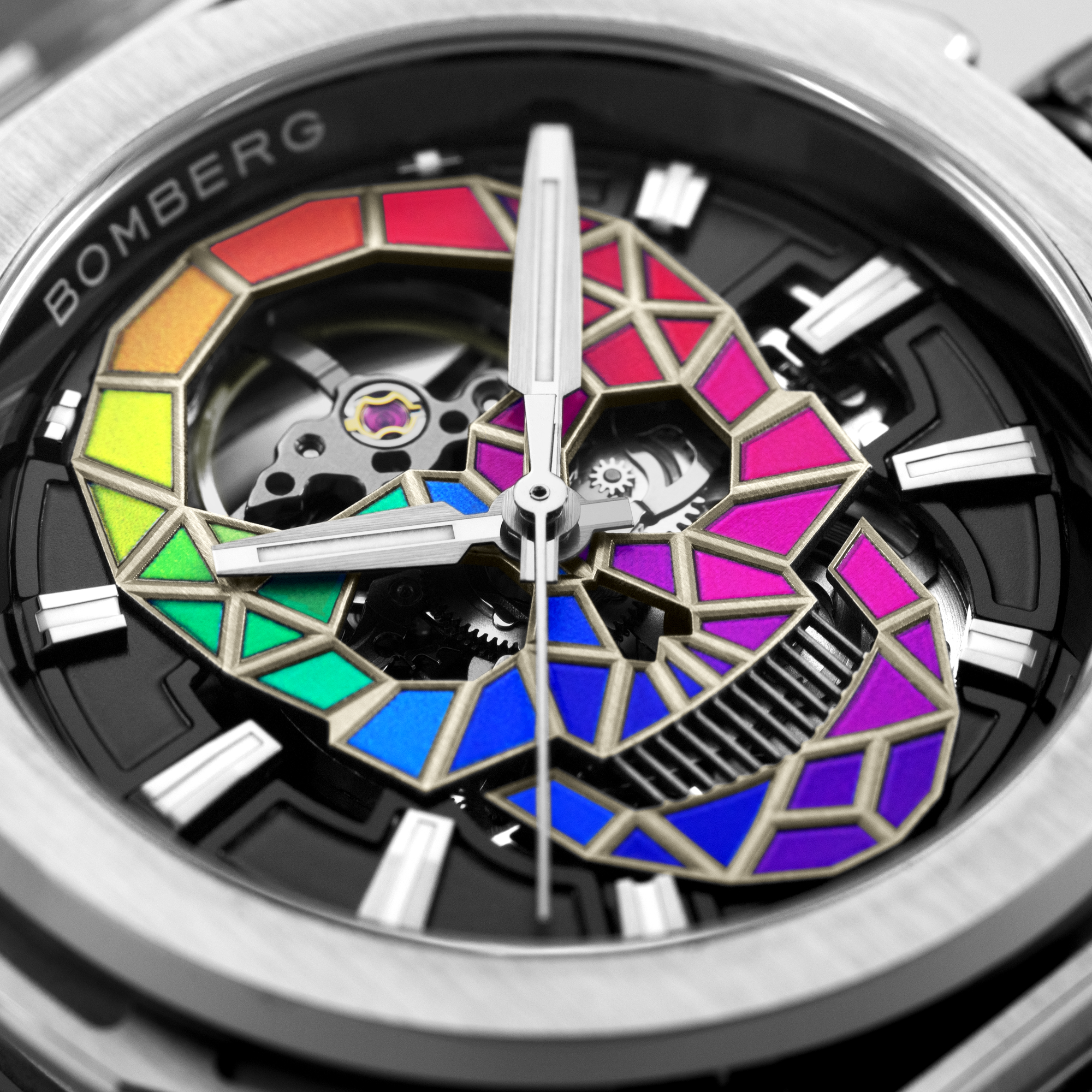 Bomberg  Мужские швейцарские часы, автоматический механизм, сталь, 42мм