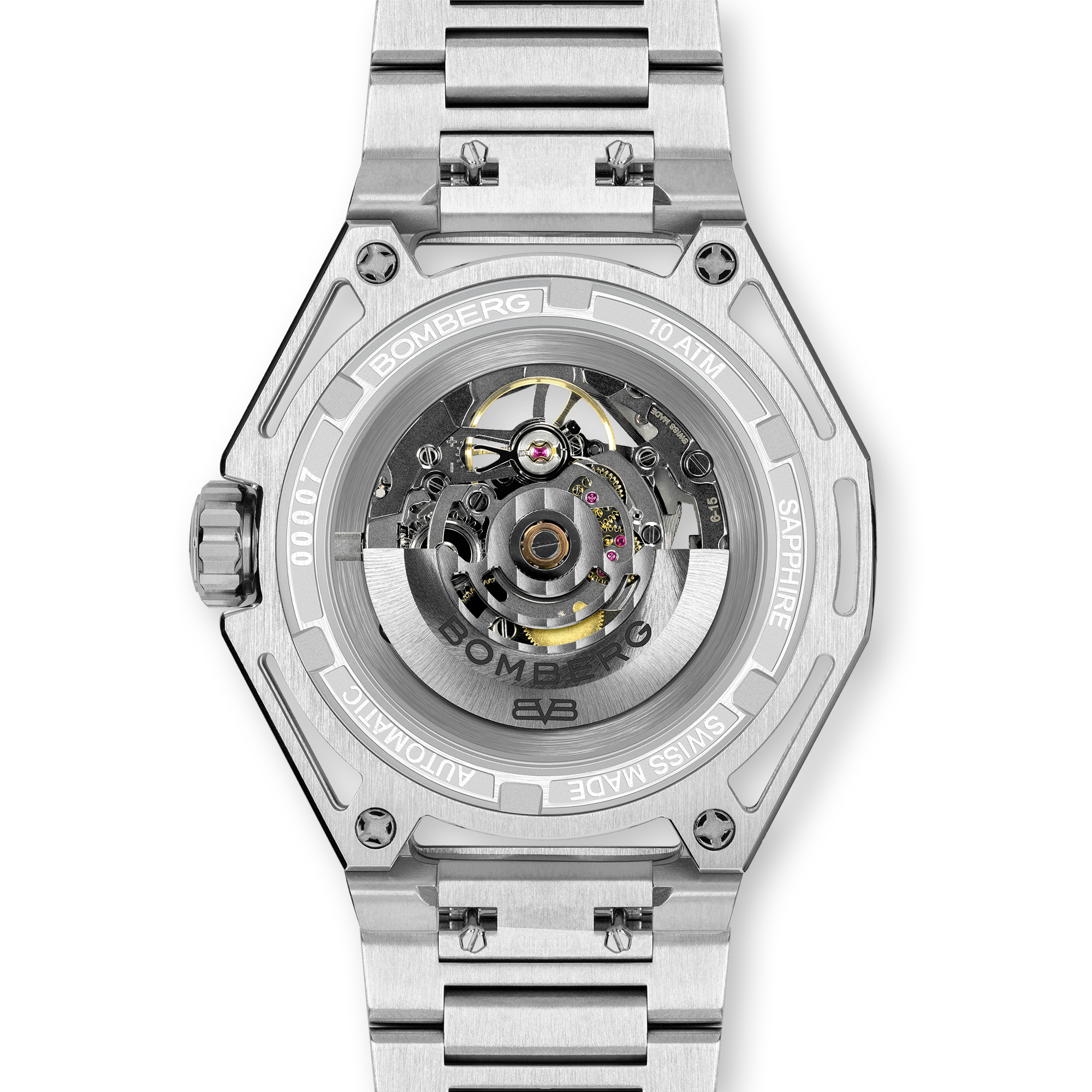Bomberg  Мужские швейцарские часы, автоматический механизм, сталь, 42мм
