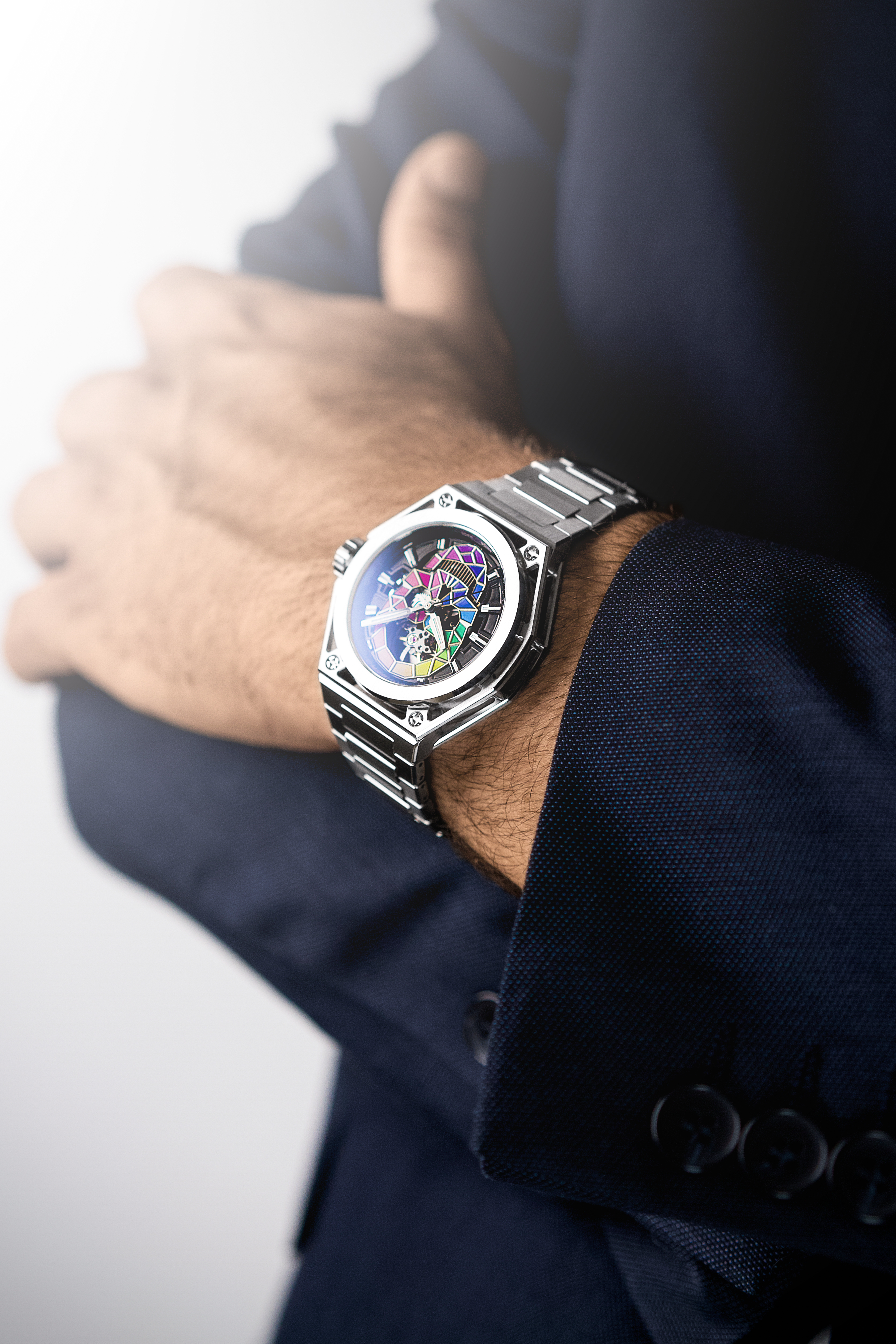 Bomberg  Мужские швейцарские часы, автоматический механизм, сталь, 42мм