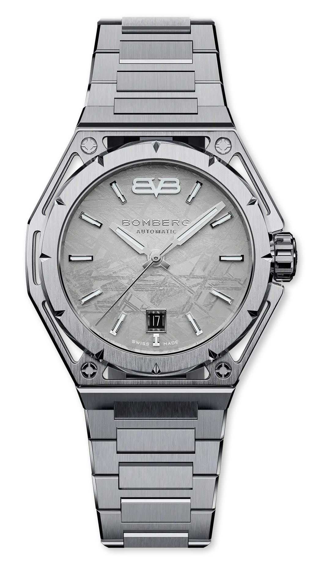 Bomberg  Мужские швейцарские часы, автоматический механизм, сталь, 42мм