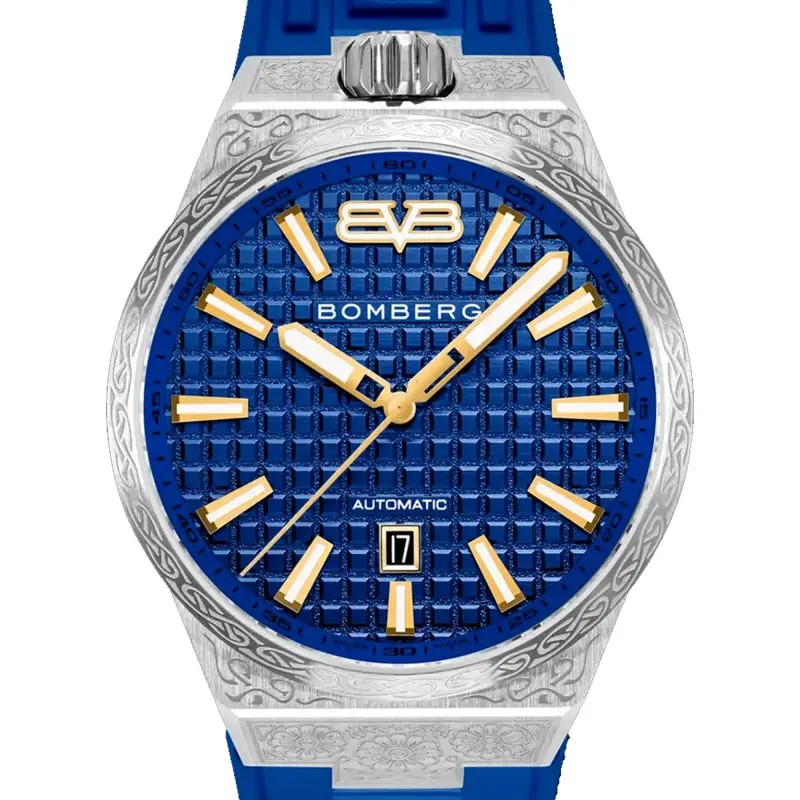 Bomberg  Мужские швейцарские часы, автоматический механизм, сталь, 43мм