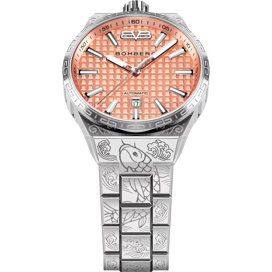 Bomberg  Мужские швейцарские часы, автоматический механизм, сталь, 43мм