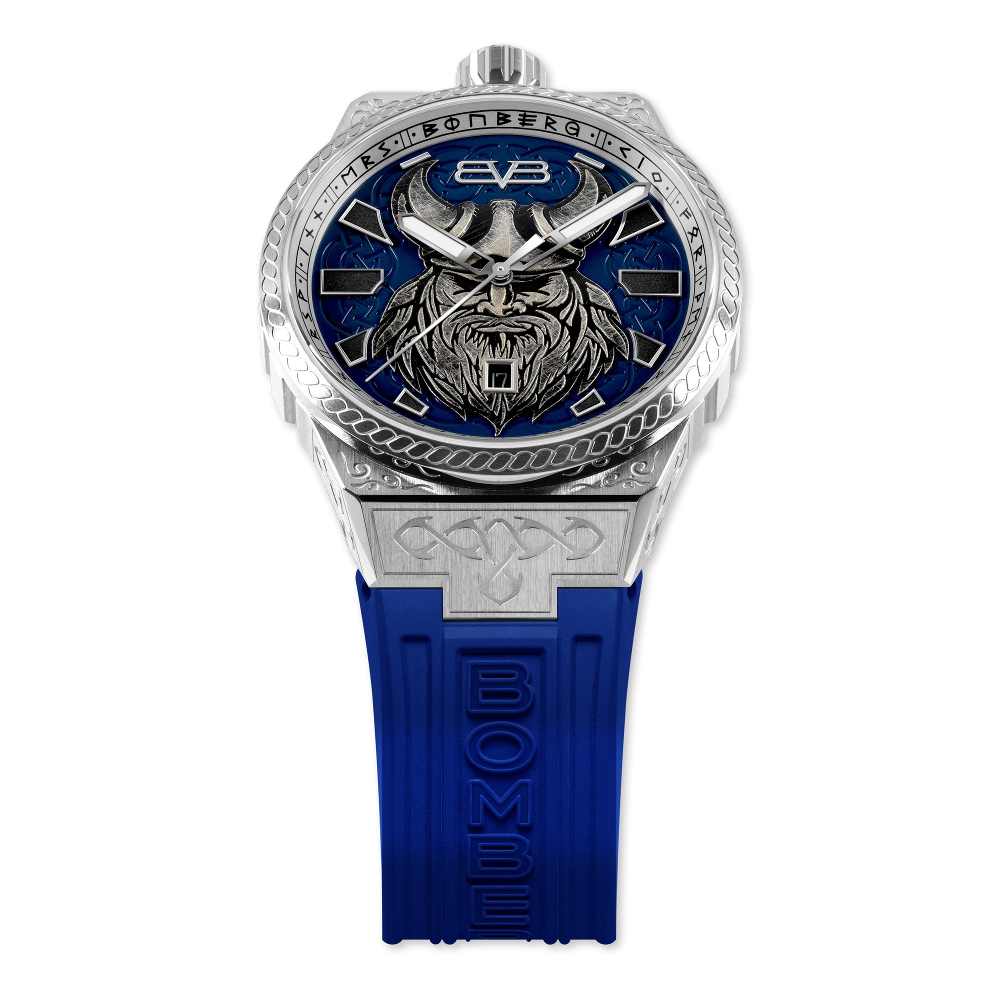 Bomberg  Мужские швейцарские часы, кварцевый механизм, сталь, 43мм