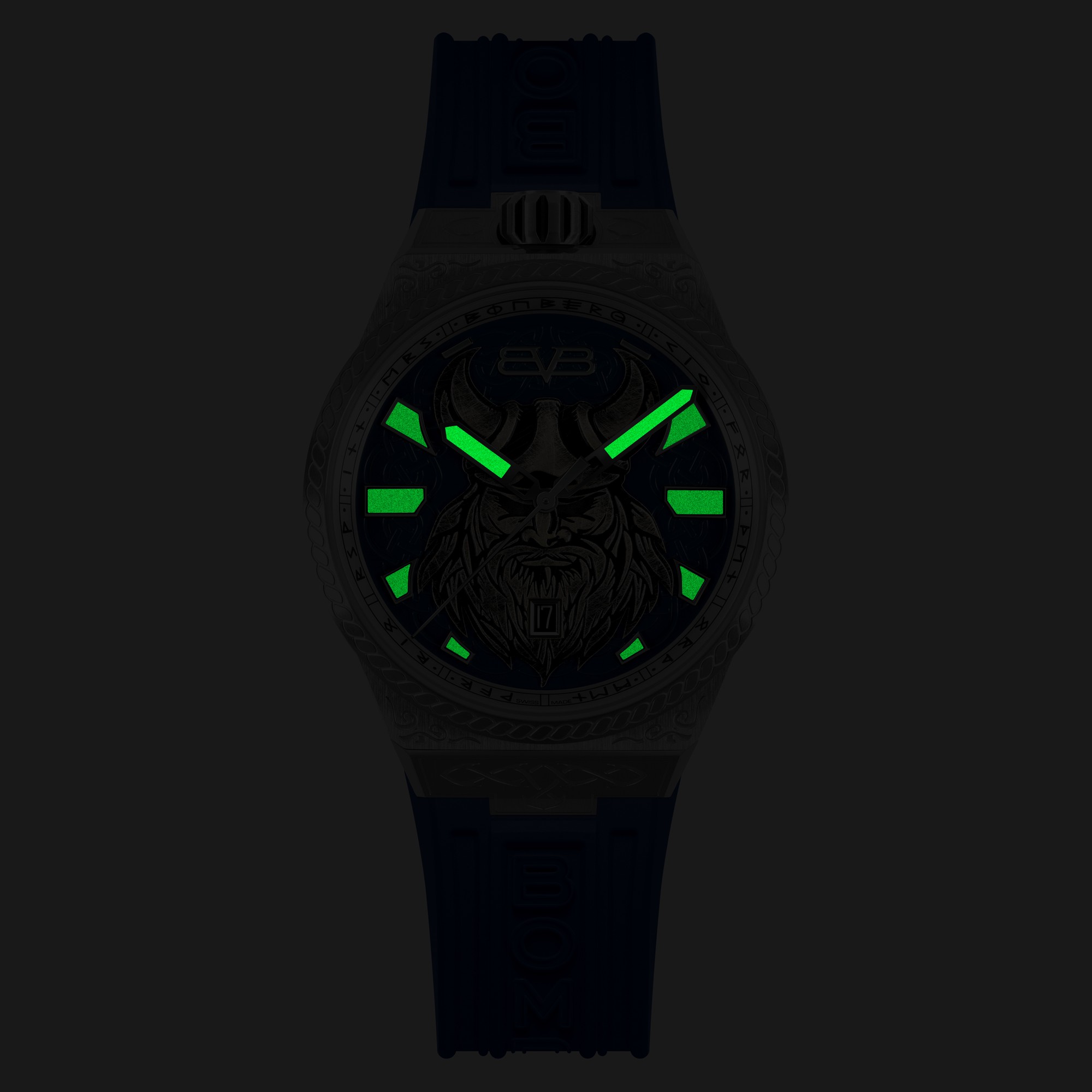 Bomberg  Мужские швейцарские часы, кварцевый механизм, сталь, 43мм
