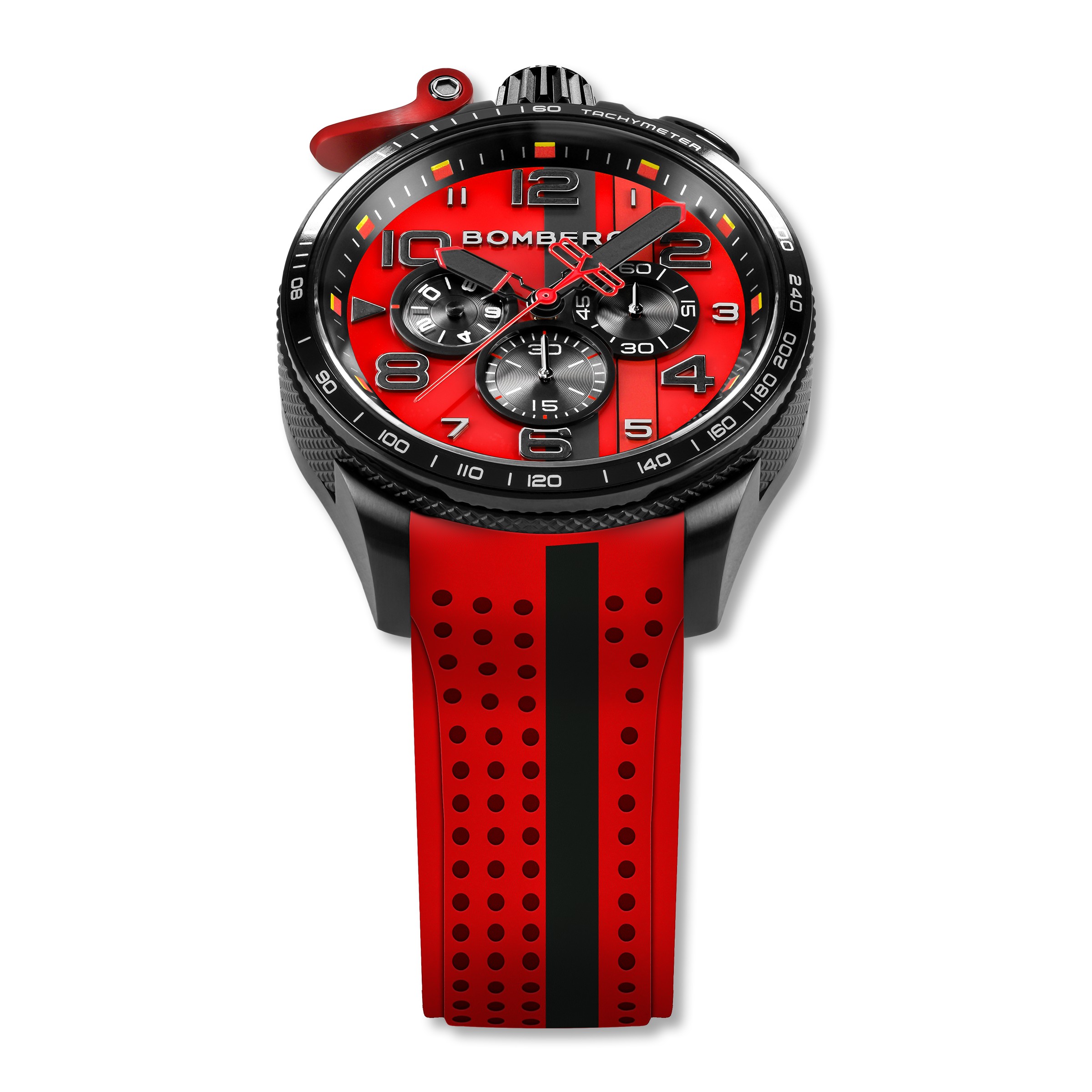 Bomberg  Мужские швейцарские часы, кварцевый механизм, сталь с покрытием, 45мм