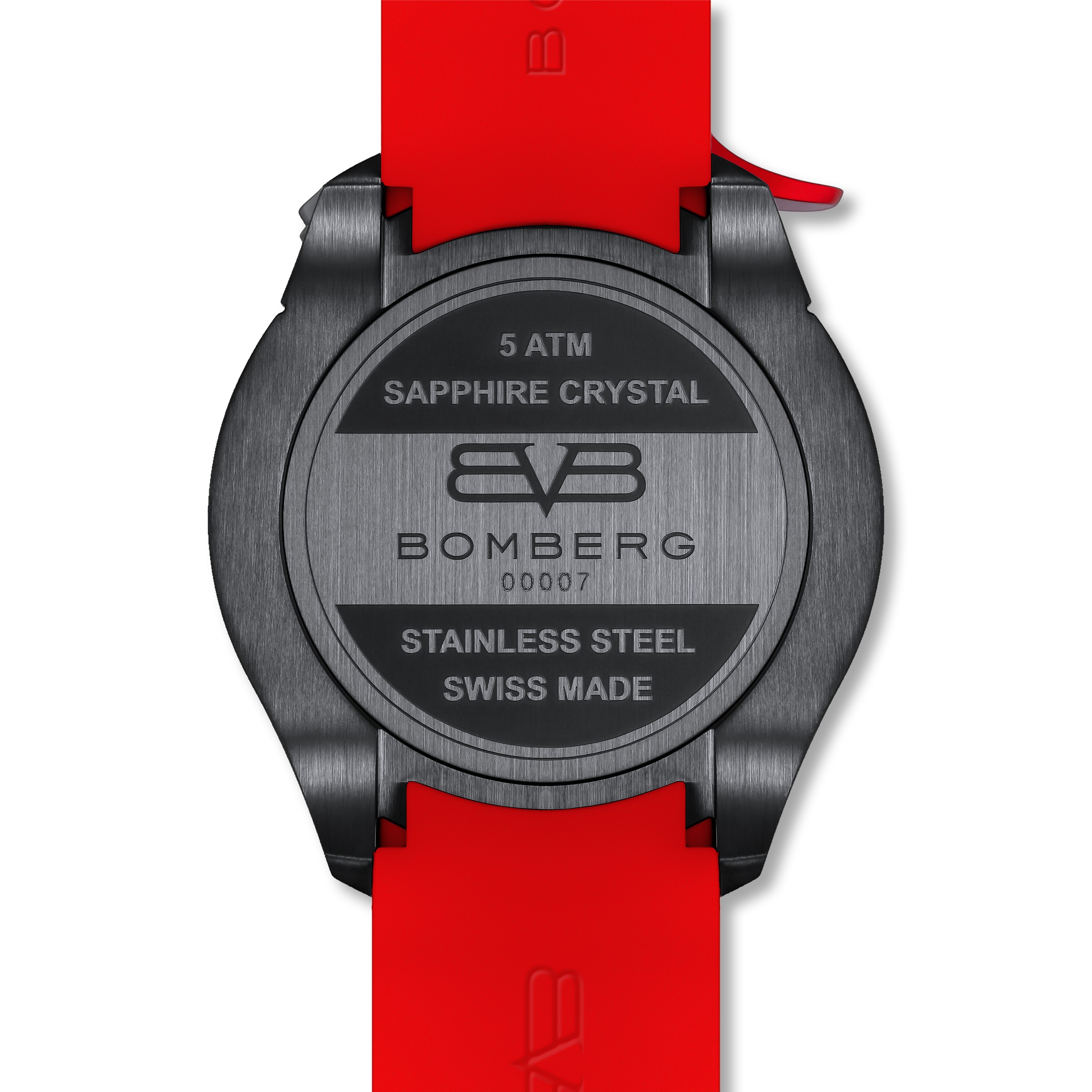 Bomberg  Мужские швейцарские часы, кварцевый механизм, сталь с покрытием, 45мм