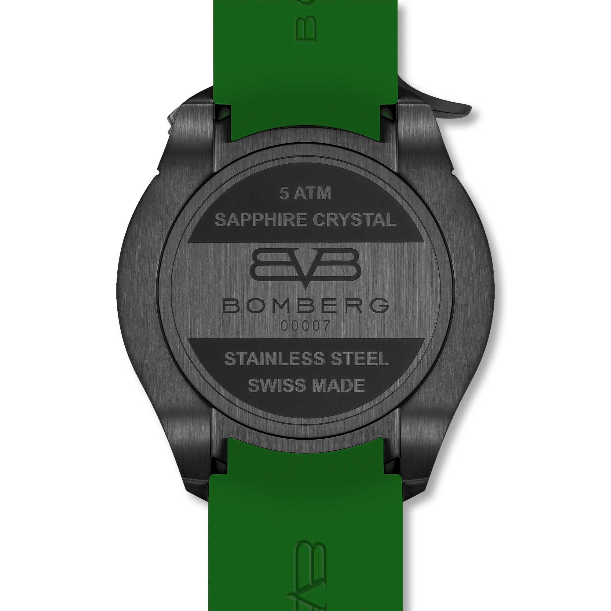 Bomberg  Мужские швейцарские часы, кварцевый механизм, сталь с покрытием, 45мм