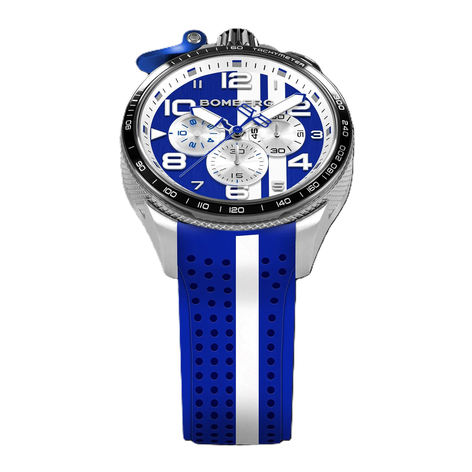 Bomberg  Мужские швейцарские часы, кварцевый механизм, сталь с покрытием, 45мм