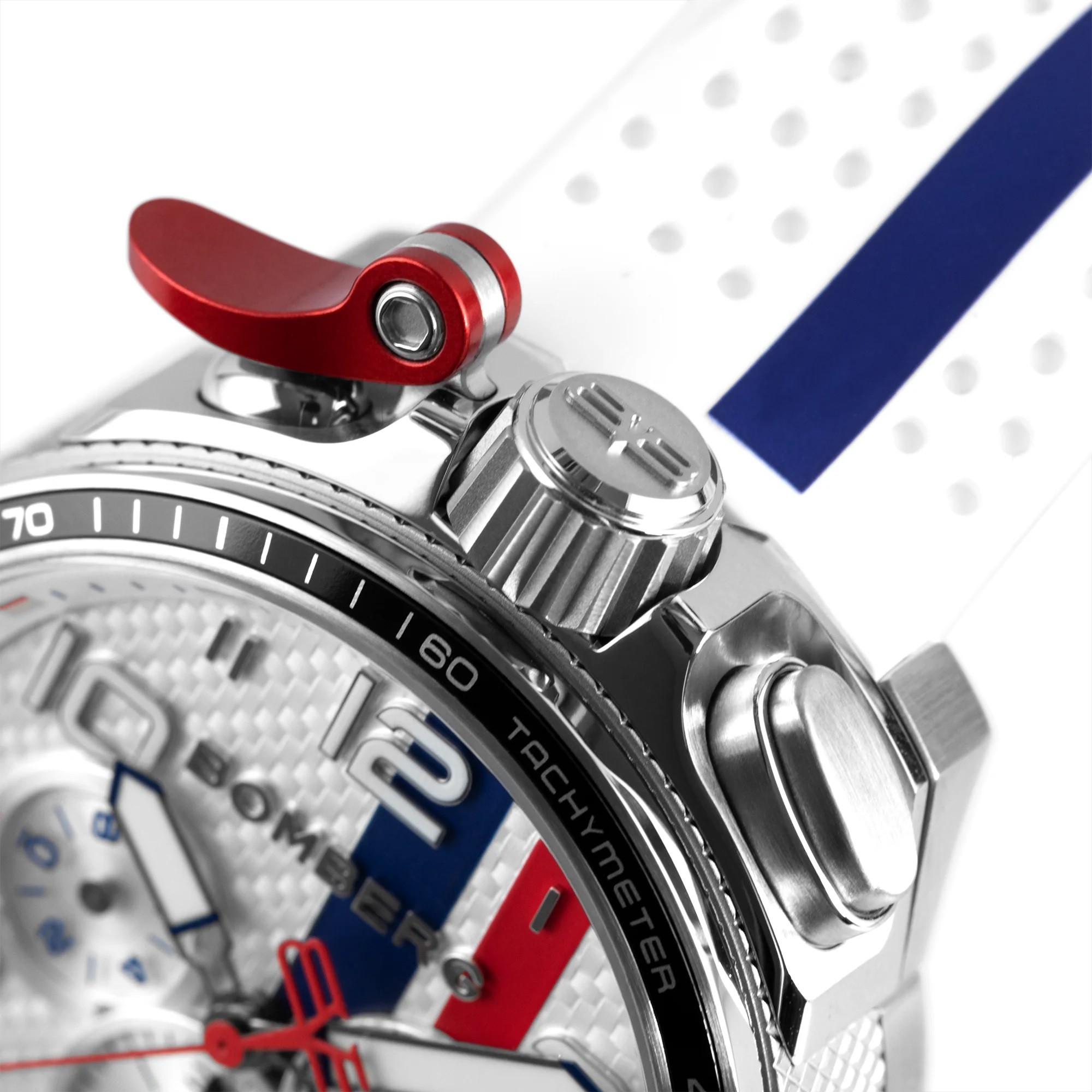 Bomberg  Мужские швейцарские часы, кварцевый механизм, сталь, 45мм