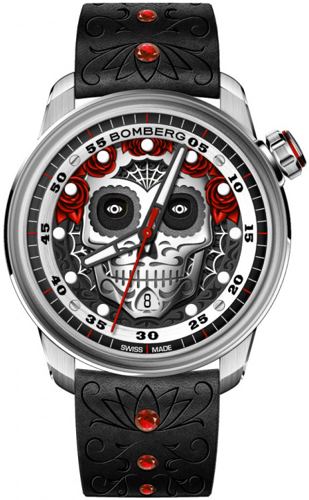 Bomberg  Мужские швейцарские часы, автоматический механизм, сталь, 43мм