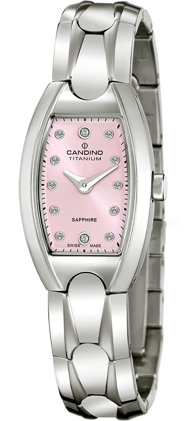 CANDINO  Женские швейцарские часы, кварцевый механизм, титан, 33,2 х 21 мм