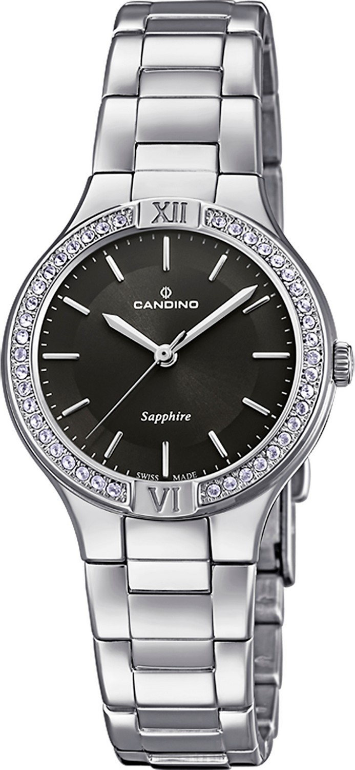 CANDINO  Женские швейцарские часы, кварцевый механизм, сталь, 30 мм