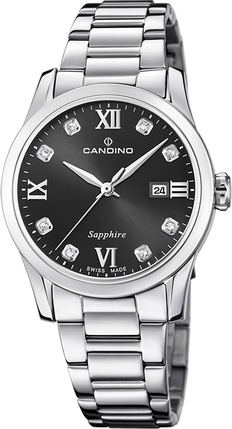 CANDINO  Женские швейцарские часы, кварцевый механизм, сталь, 33 мм