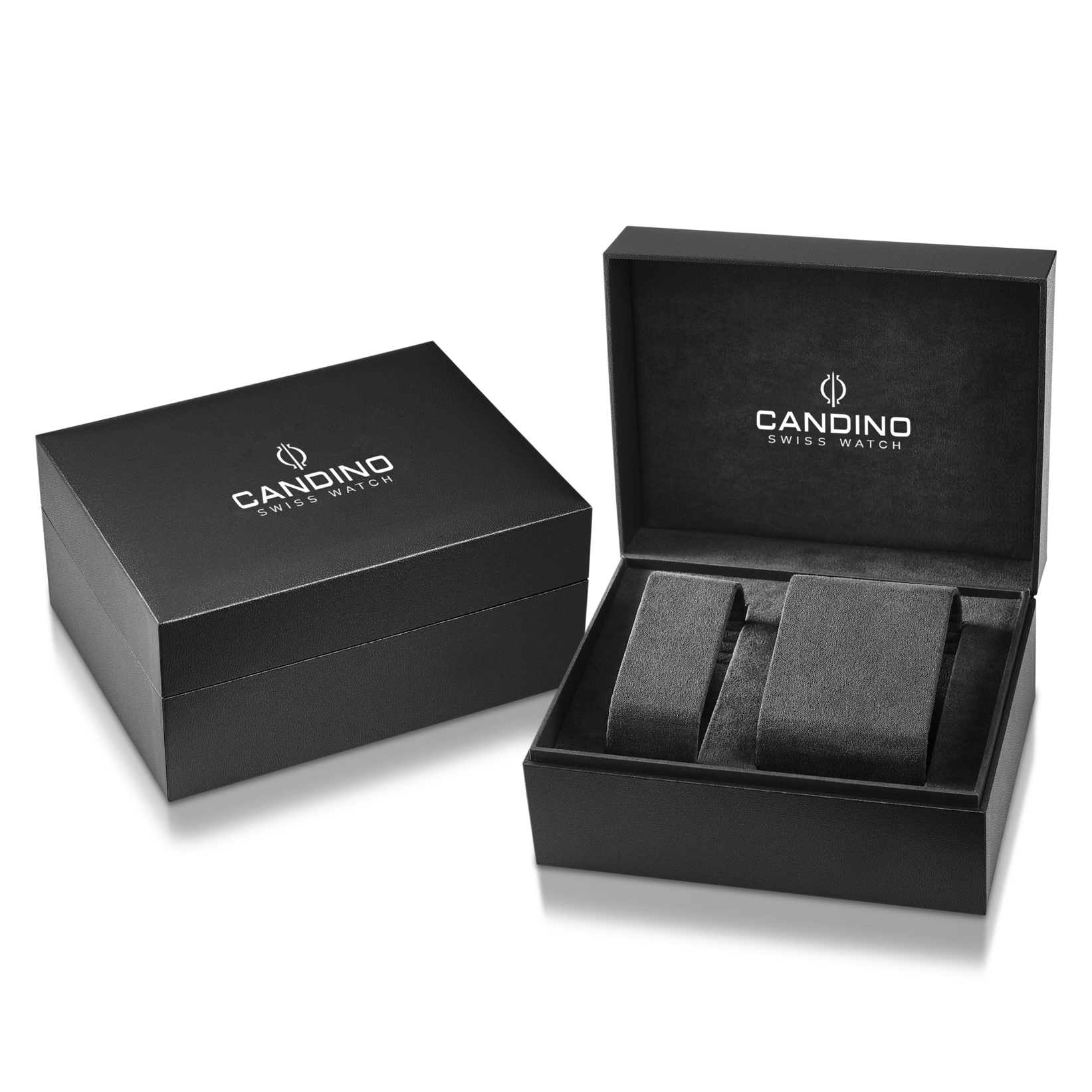 CANDINO  Мужские швейцарские часы, кварцевый механизм, сталь, 44 мм
