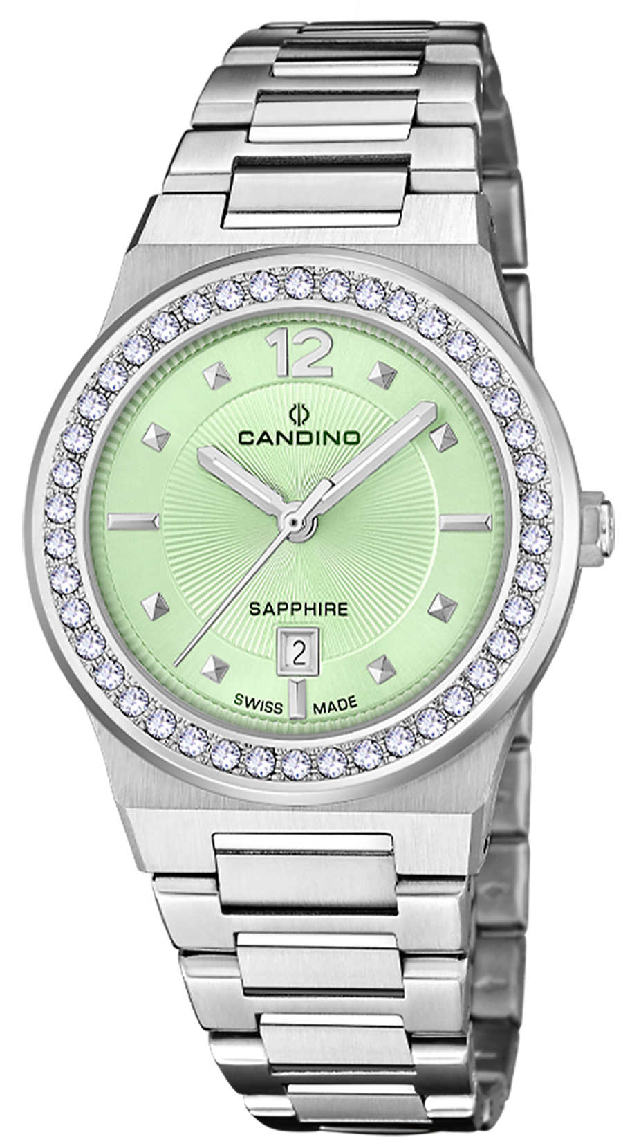 CANDINO  Женские швейцарские часы, кварцевый механизм, сталь, 34 мм