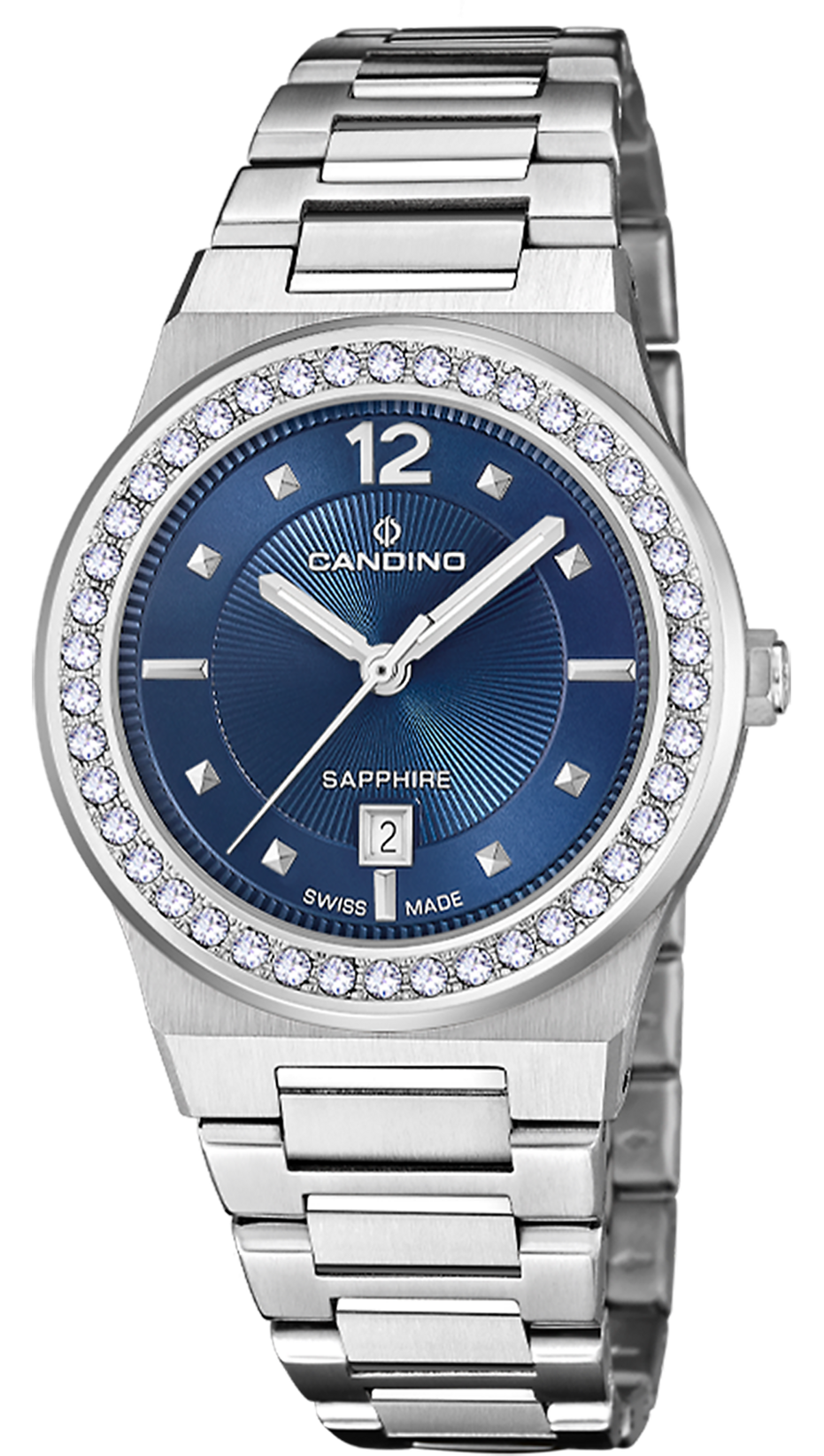 CANDINO  Женские швейцарские часы, кварцевый механизм, сталь, 34 мм