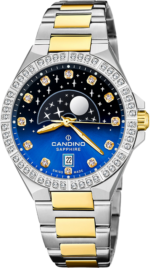 CANDINO  Женские швейцарские часы, кварцевый механизм, сталь, 34 мм