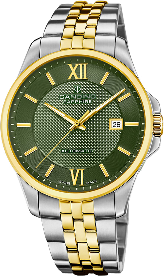 CANDINO  Мужские швейцарские часы, автоматический механизм, сталь, 42 мм