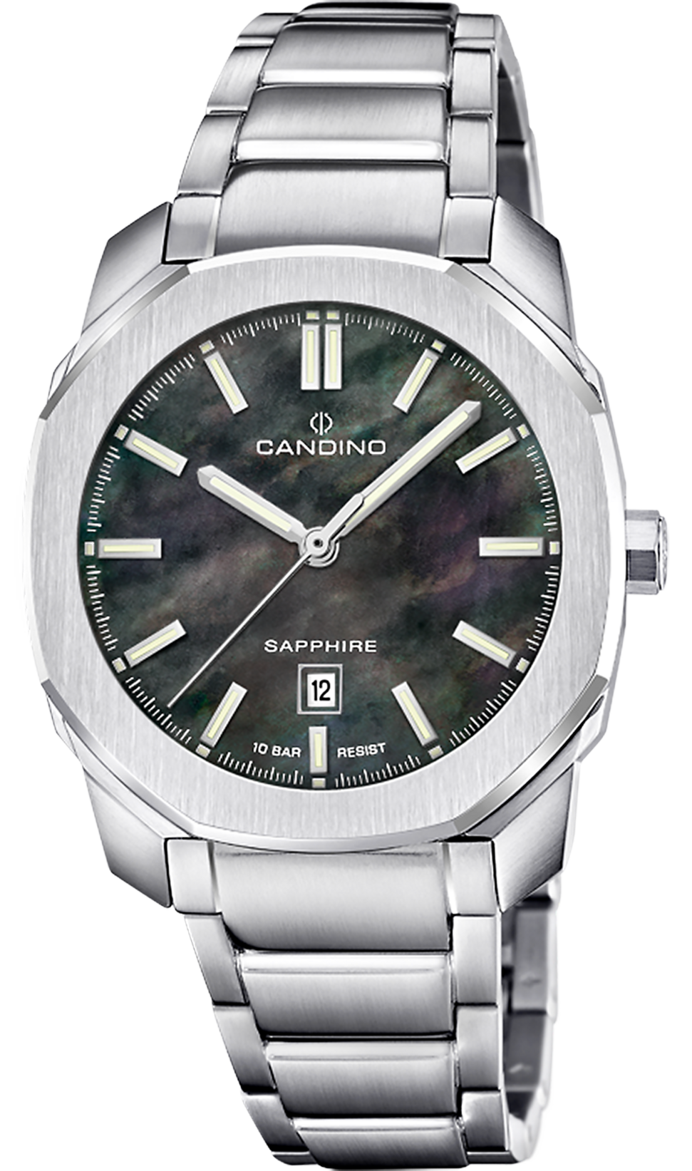 CANDINO  Женские швейцарские часы, кварцевый механизм, сталь, 35 мм