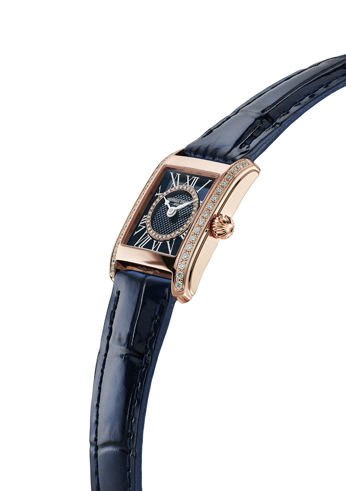 FREDERIQUE CONSTANT  Женские швейцарские часы, кварцевый механизм, сталь с покрытием, 23х21 мм
