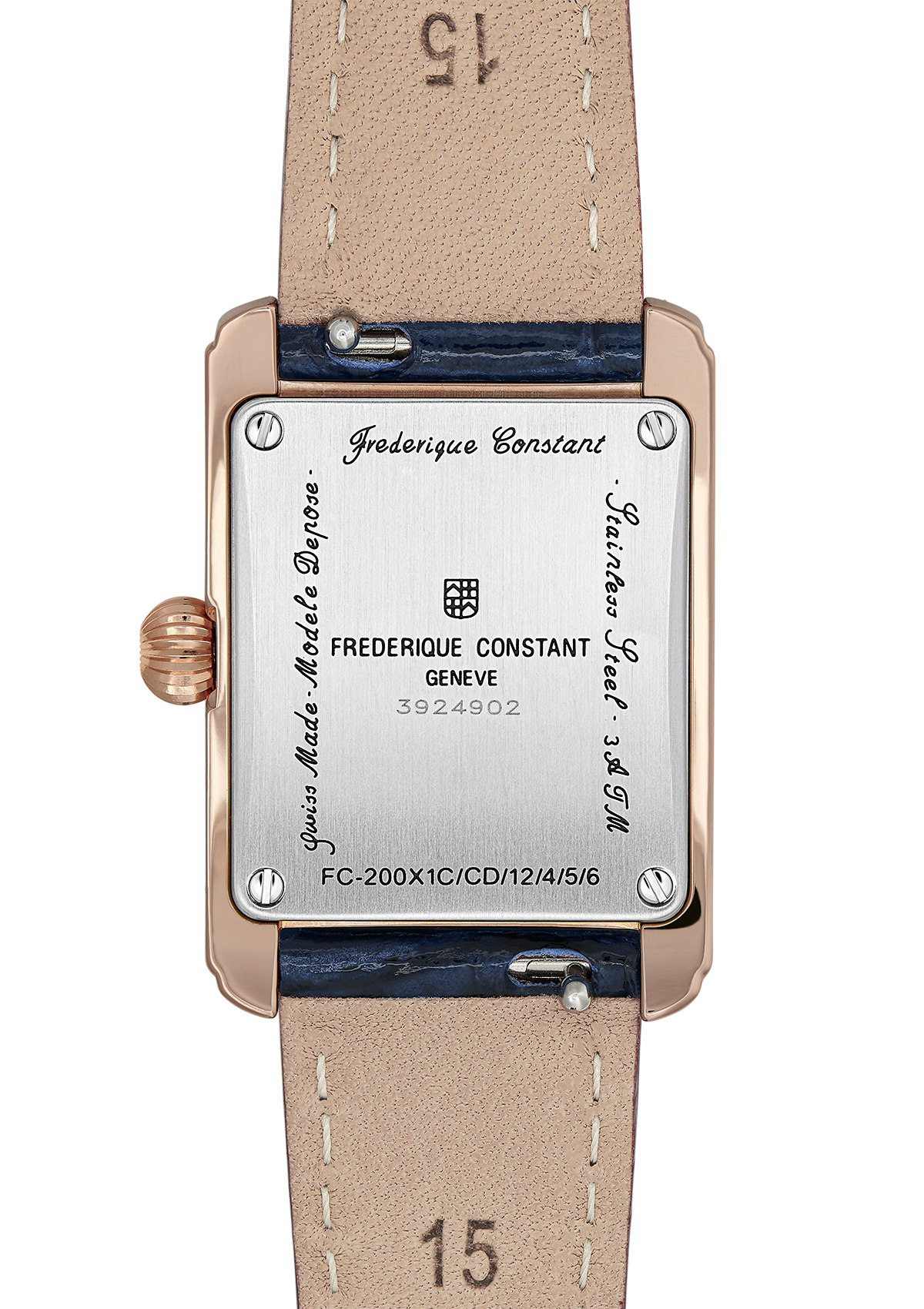 FREDERIQUE CONSTANT  Женские швейцарские часы, кварцевый механизм, сталь с покрытием, 23х21 мм