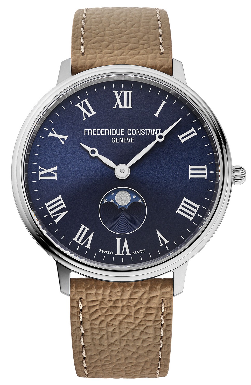 FREDERIQUE CONSTANT   Мужские швейцарские часы, кварцевый механизм, сталь, 39 мм