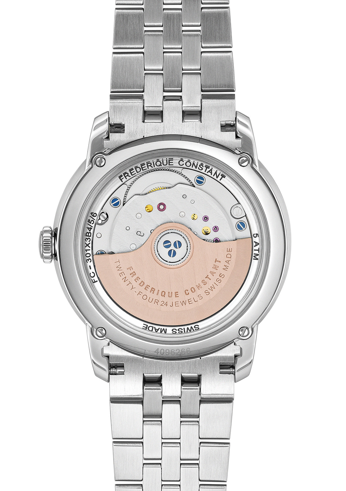 FREDERIQUE CONSTANT   Мужские швейцарские часы, автоматический механизм, сталь, 38,5 мм